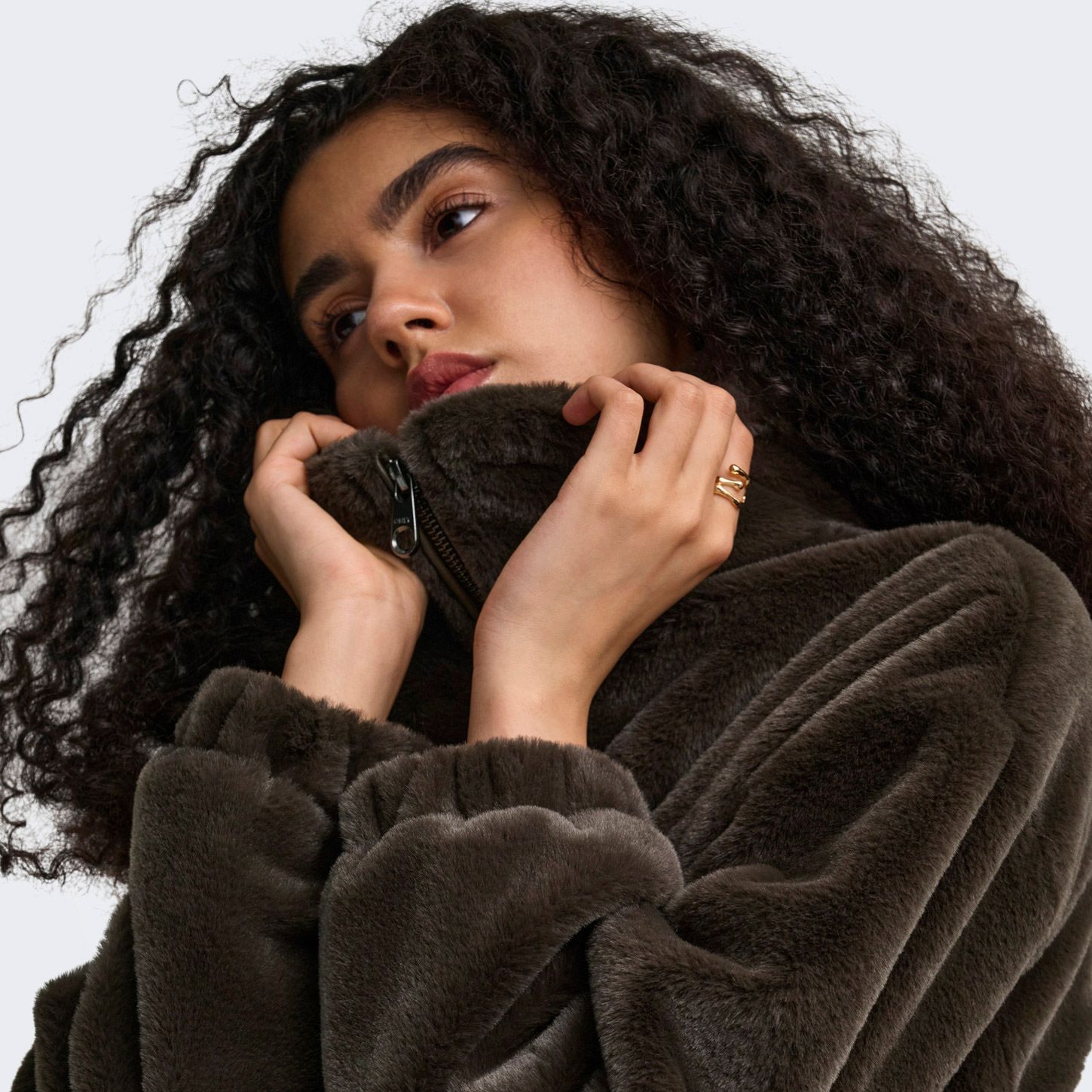 Only Dana Faux Fur Jas Dames