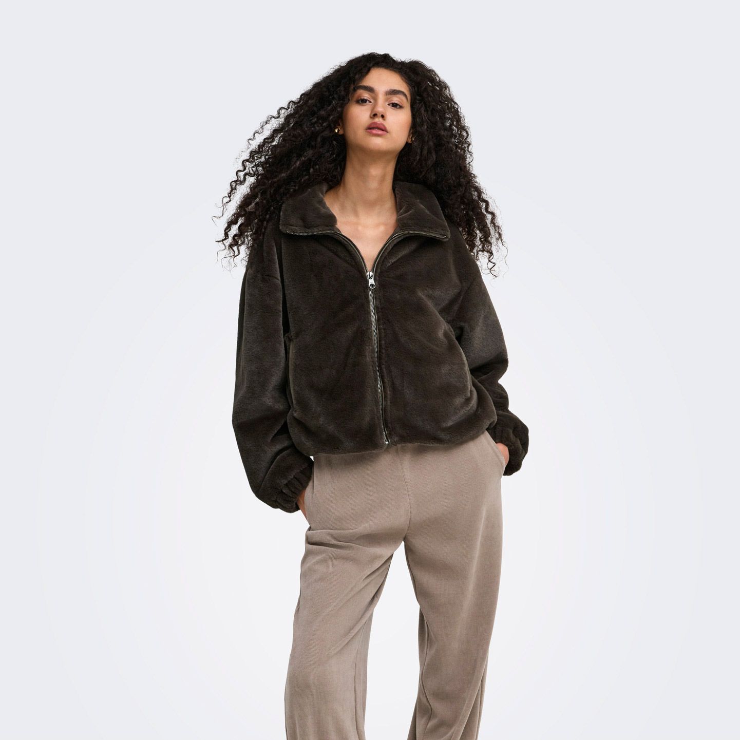 Only Dana Faux Fur Jas Dames