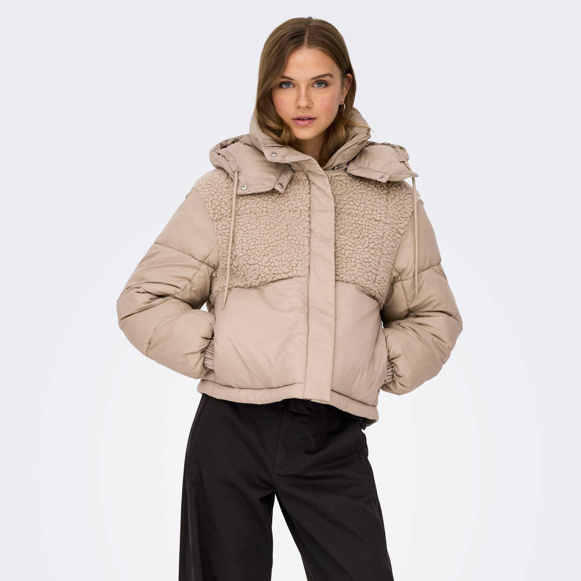 Seule Agnes Life Teddy Mix Puffer Winterjas Dames