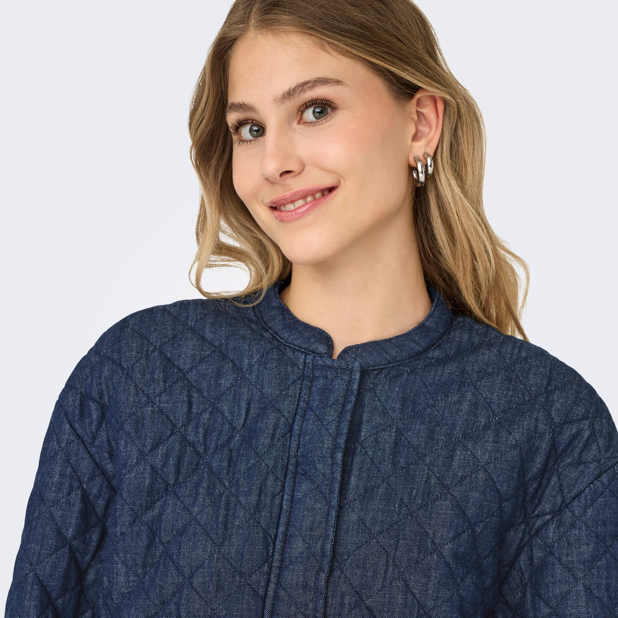 Only Hallie Quilted Denim Jas Dames