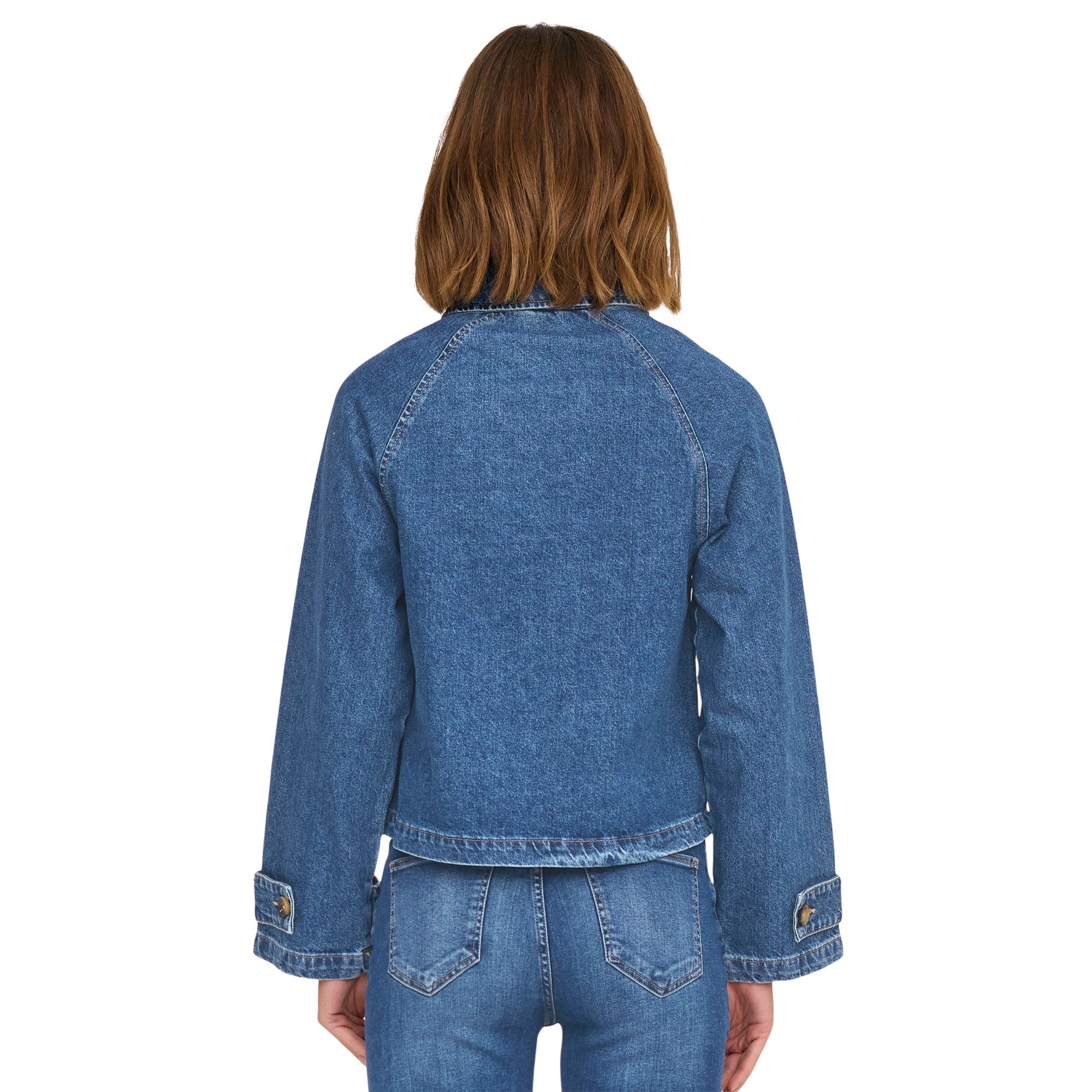 Only April Short Denim Trenchcoat Dames