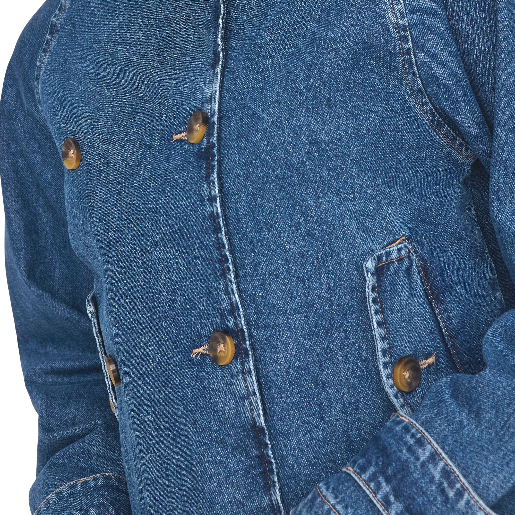 Only April Short Denim Trenchcoat Dames