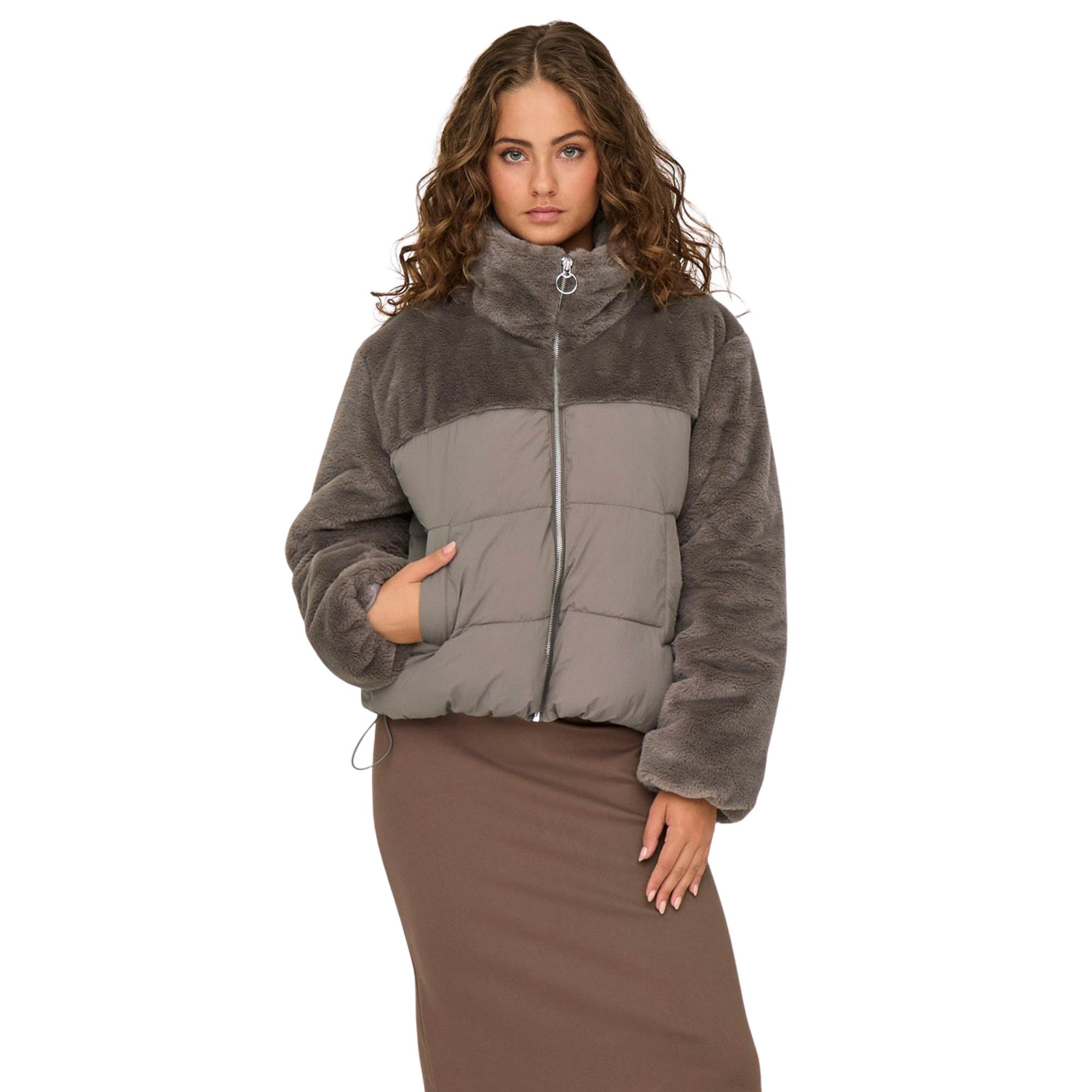 Only Wanja Fur Puffer Winter jacket Women | Plutosport