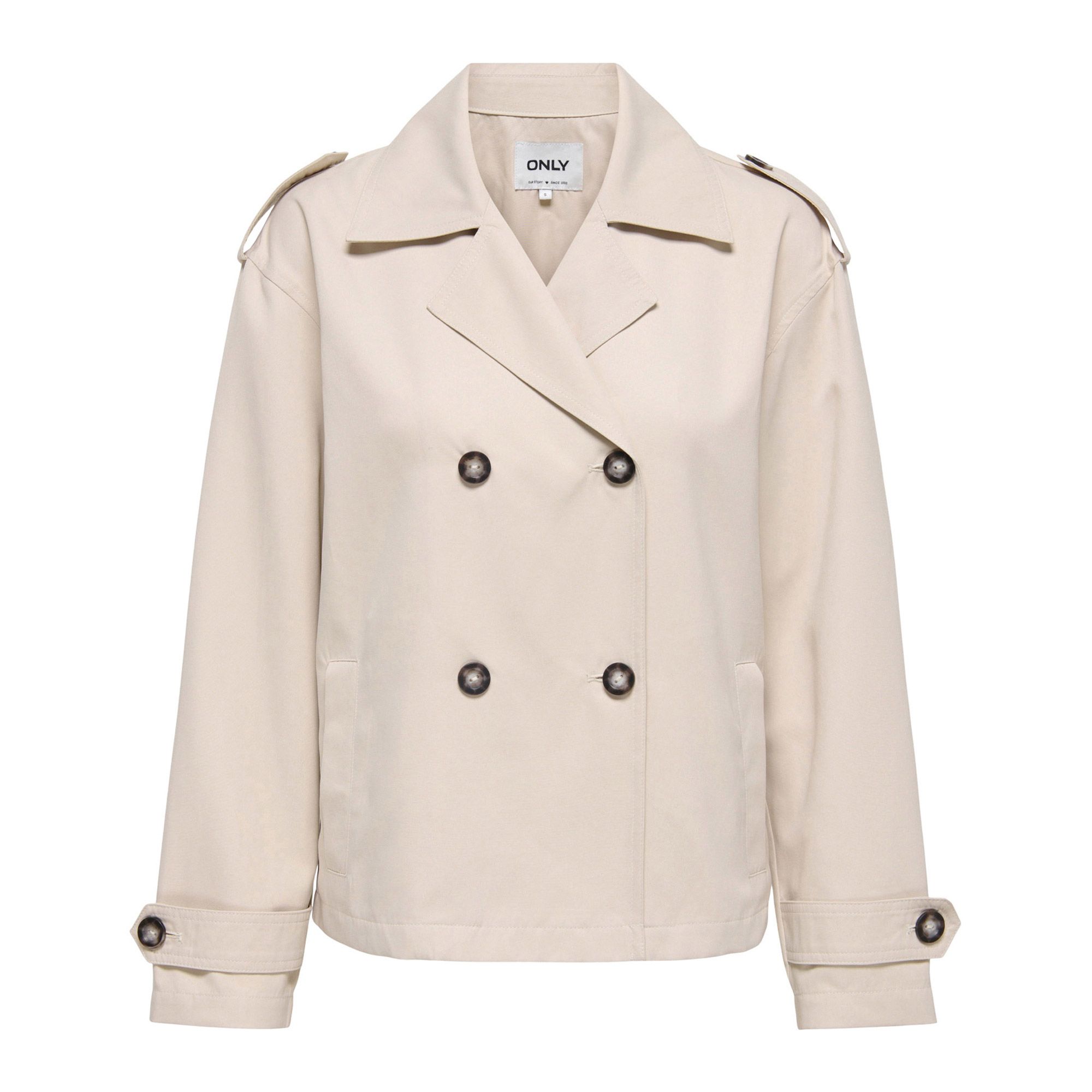 Only Hannah Short Life Trenchcoat Jas Dames
