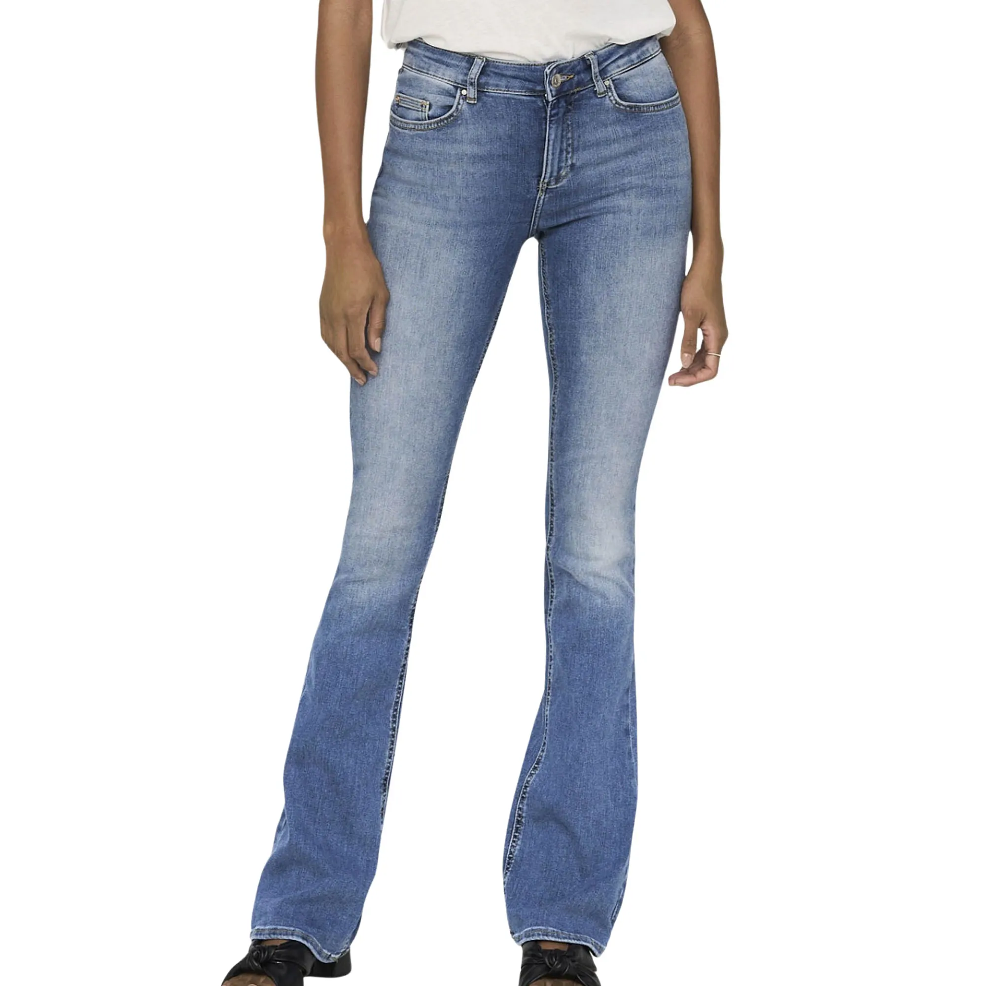 Jeans Only Blush Mid Flared Femmes | Plutosport