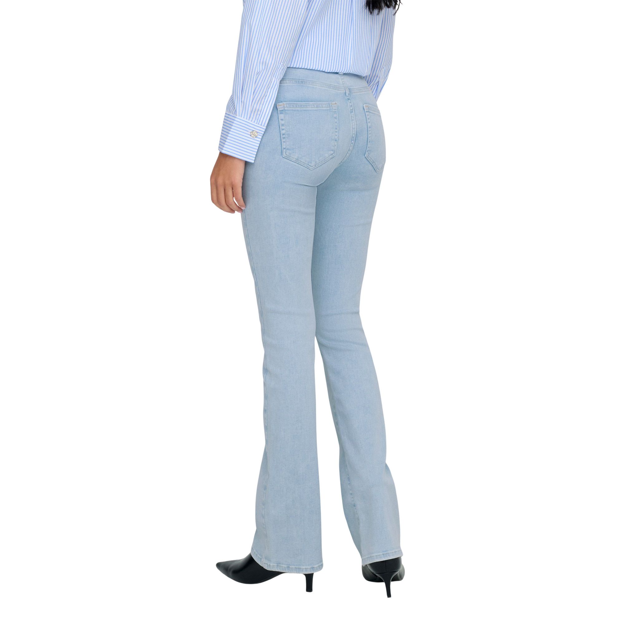 Only Blush Mid Flared Denim Jeans Dames