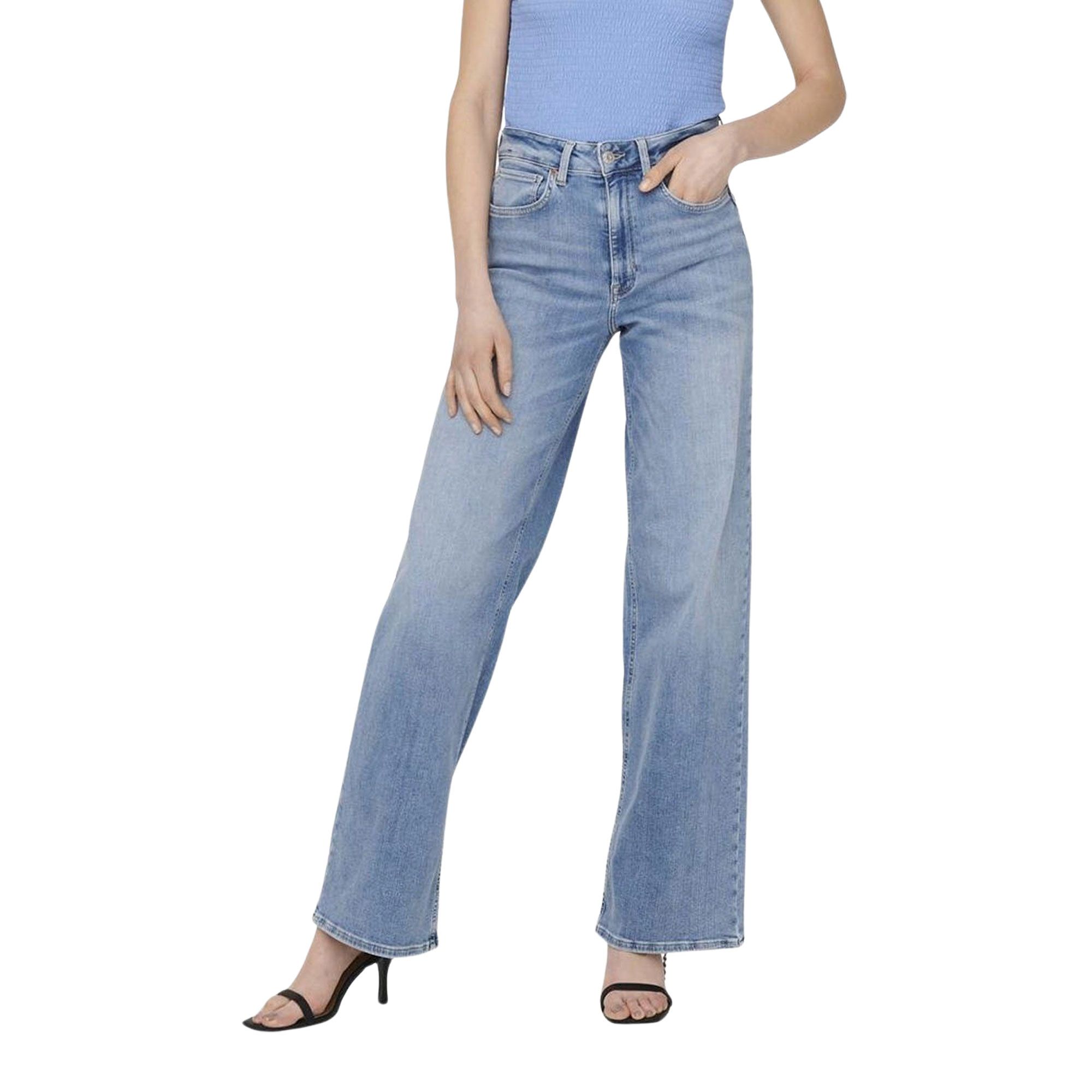 Only Madison Blush Wide Jeans Dames