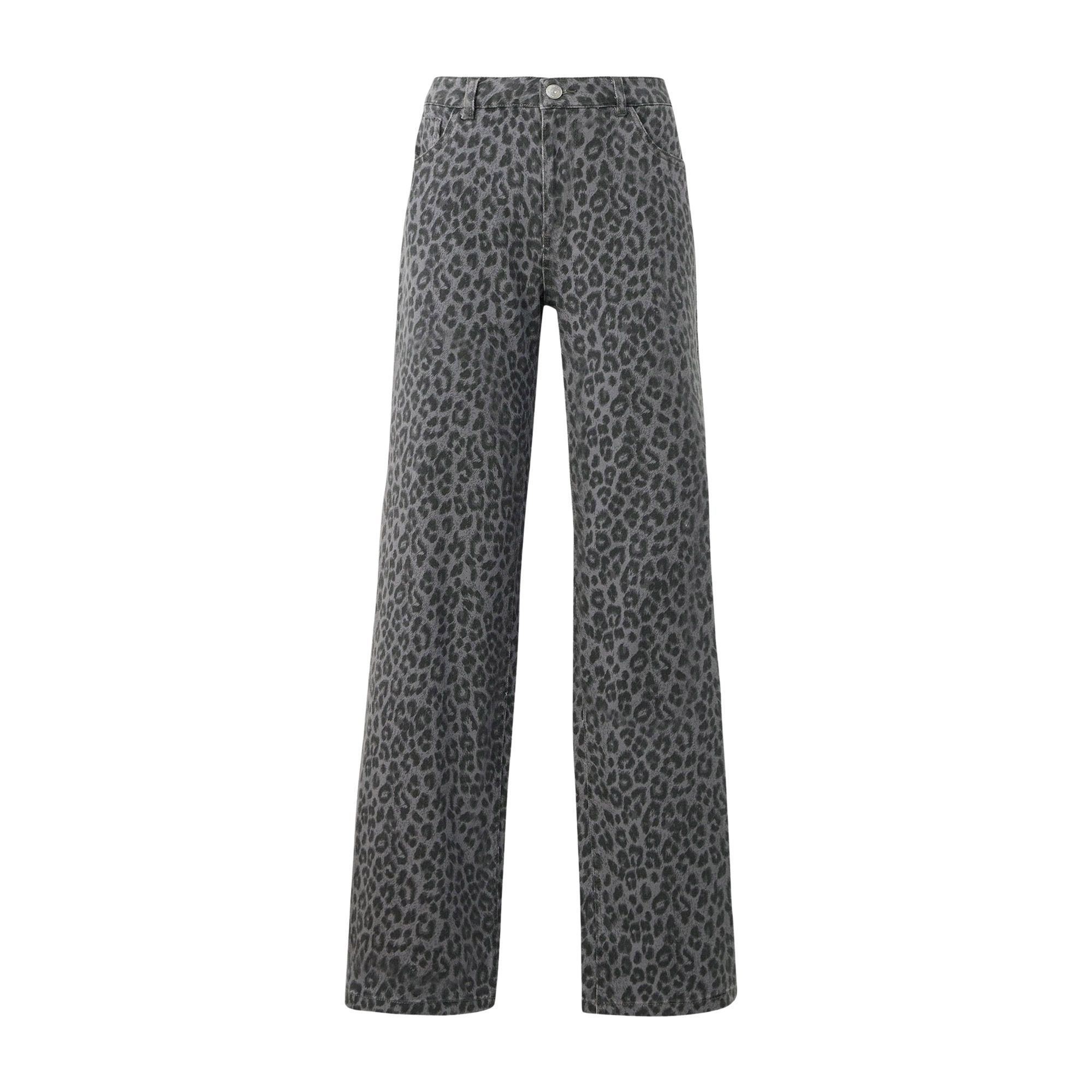 Only Cobain Mie Reg Wide Animal Broek Dames