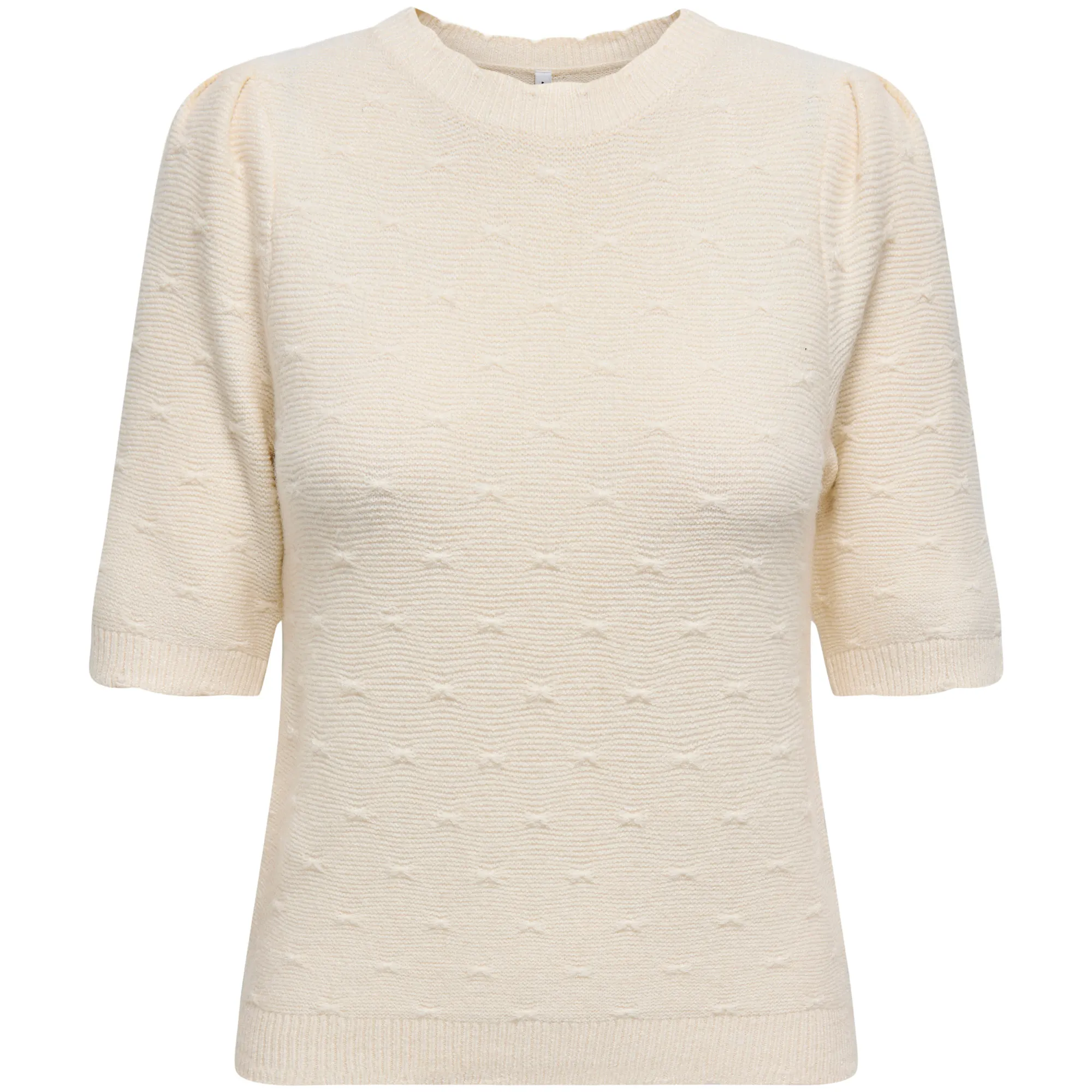 Only Katia SS Structure Knit Shirt Dames
