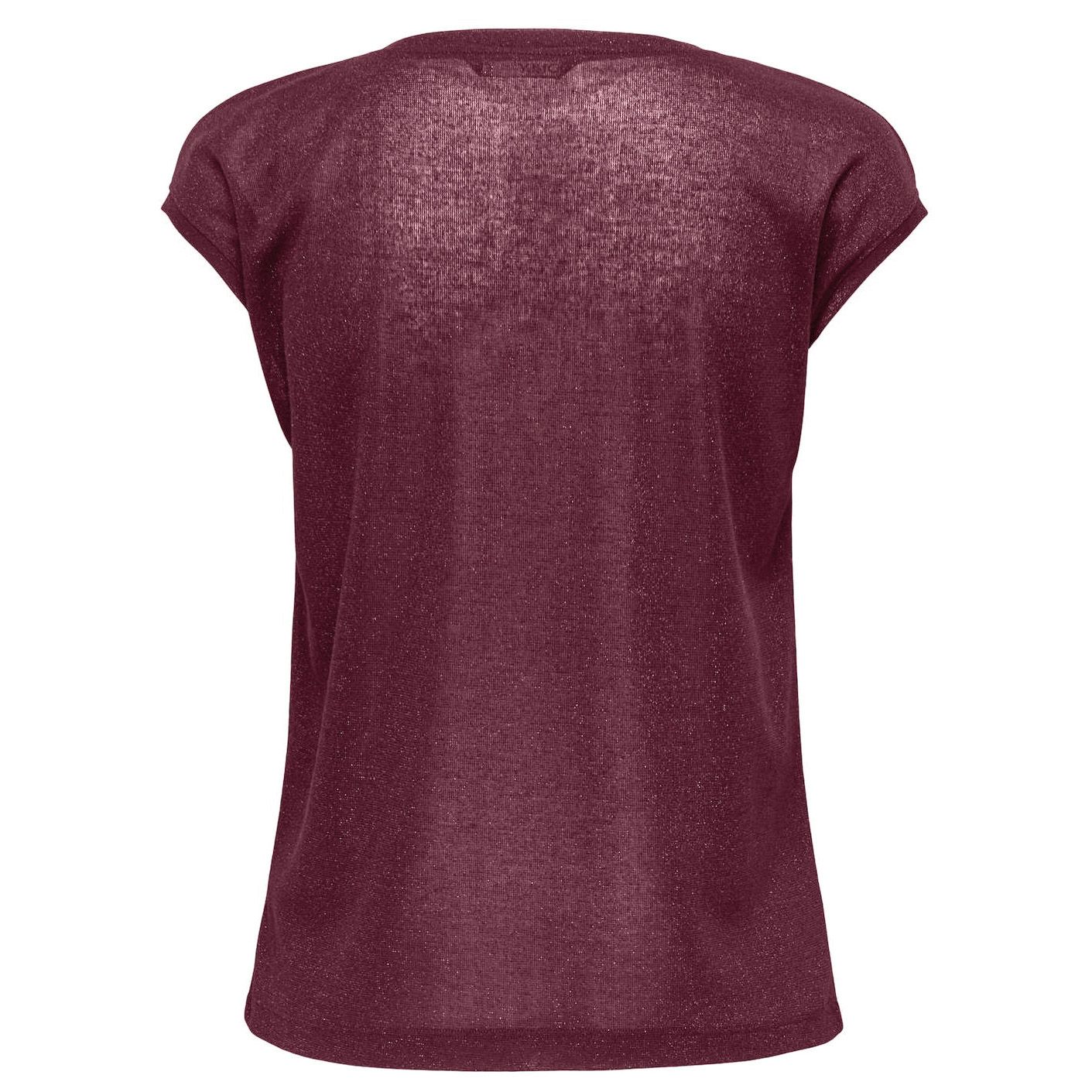Seul Silvery V-neck Loose Shirt Dames