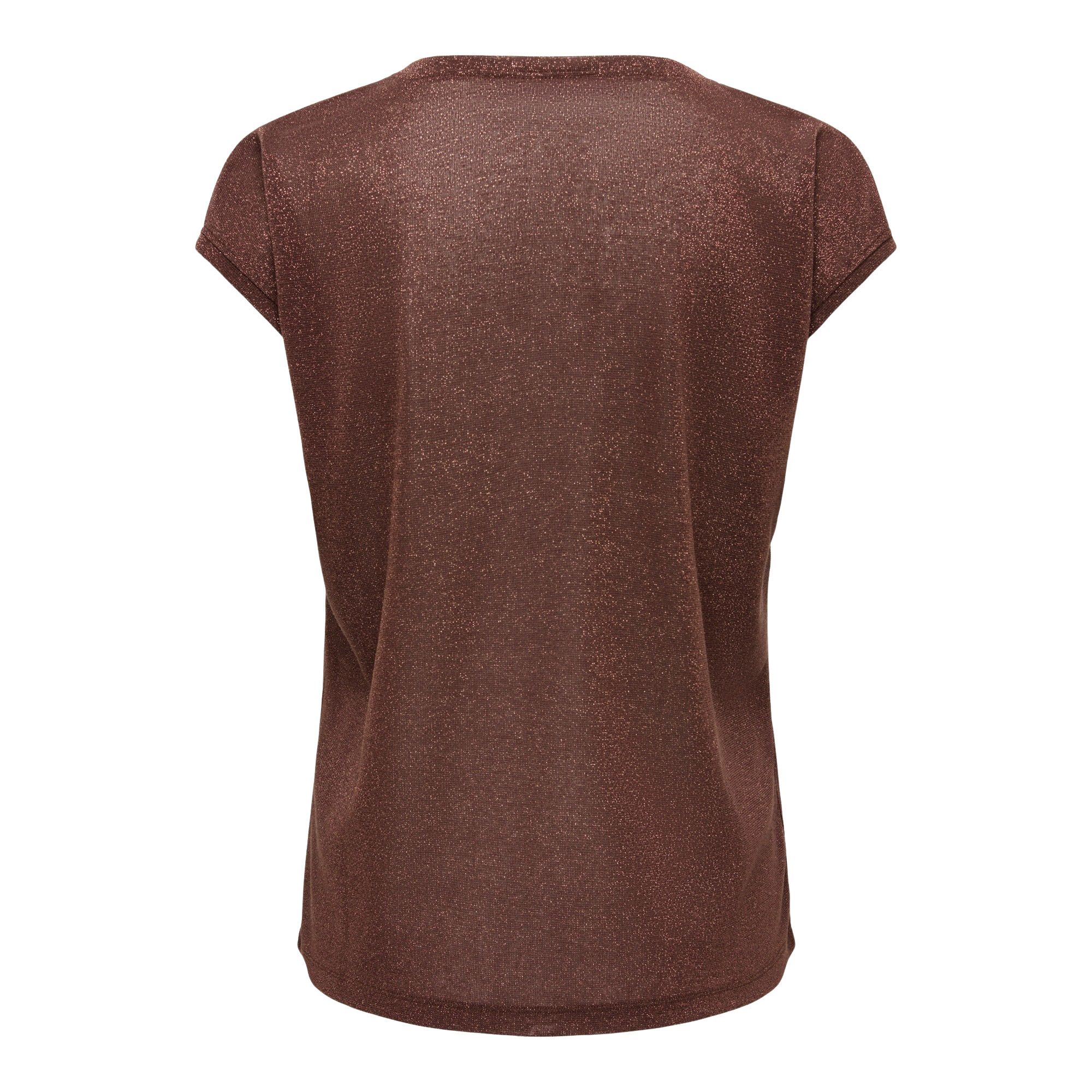 Only Silvery V-neck Loose Shirt Women