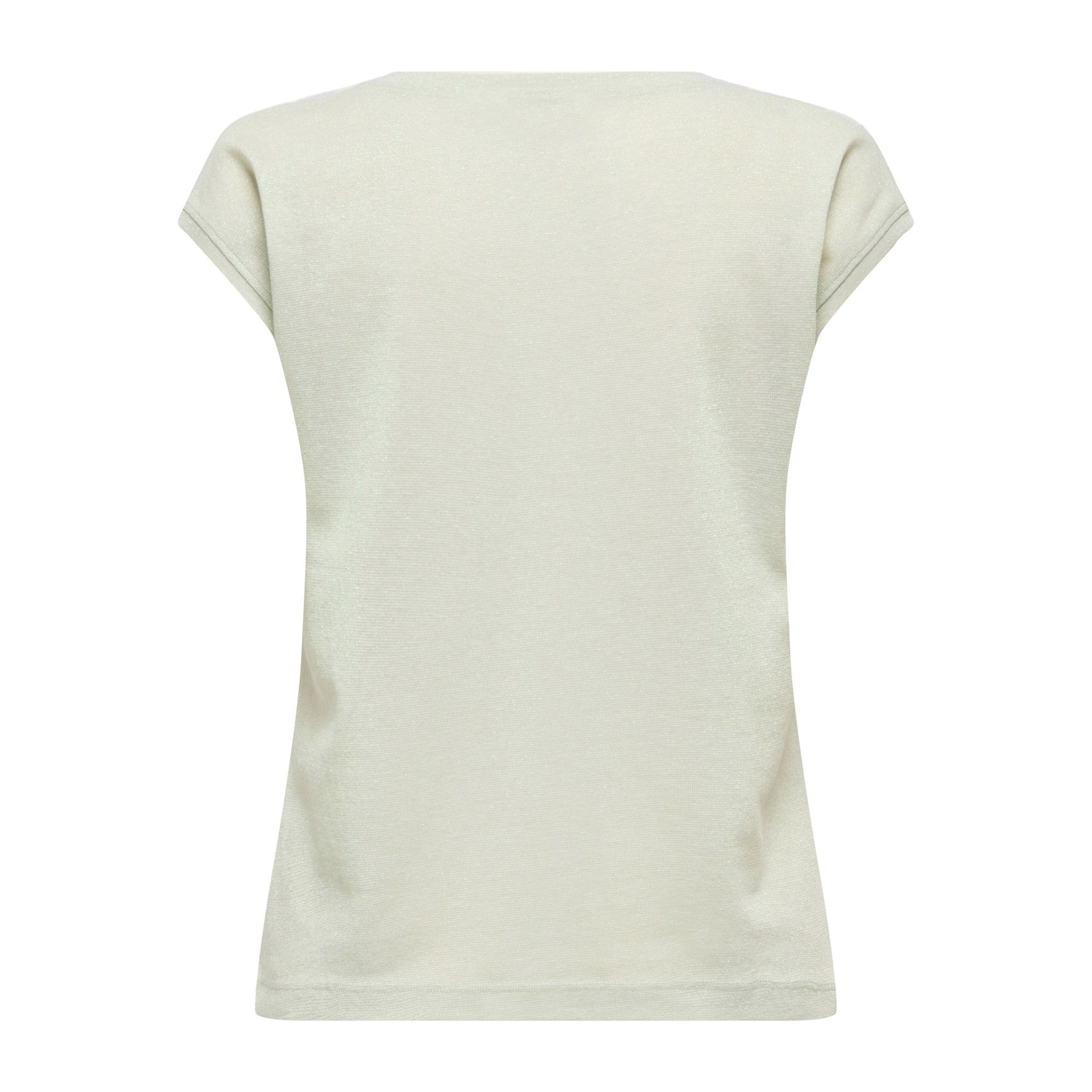 Only Silvery V-neck Loose Shirt Dames