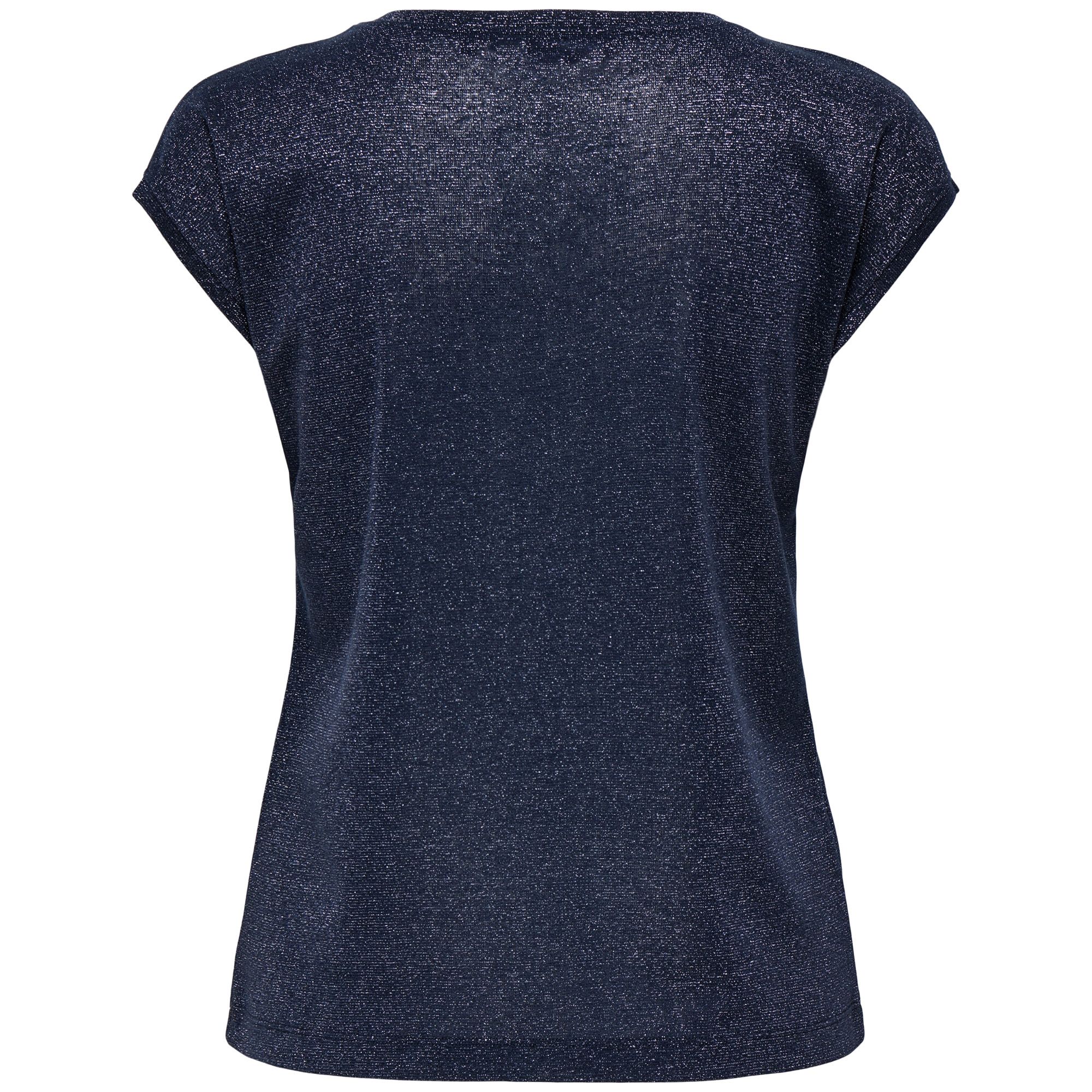 Only Silvery V-neck Loose Shirt Dames