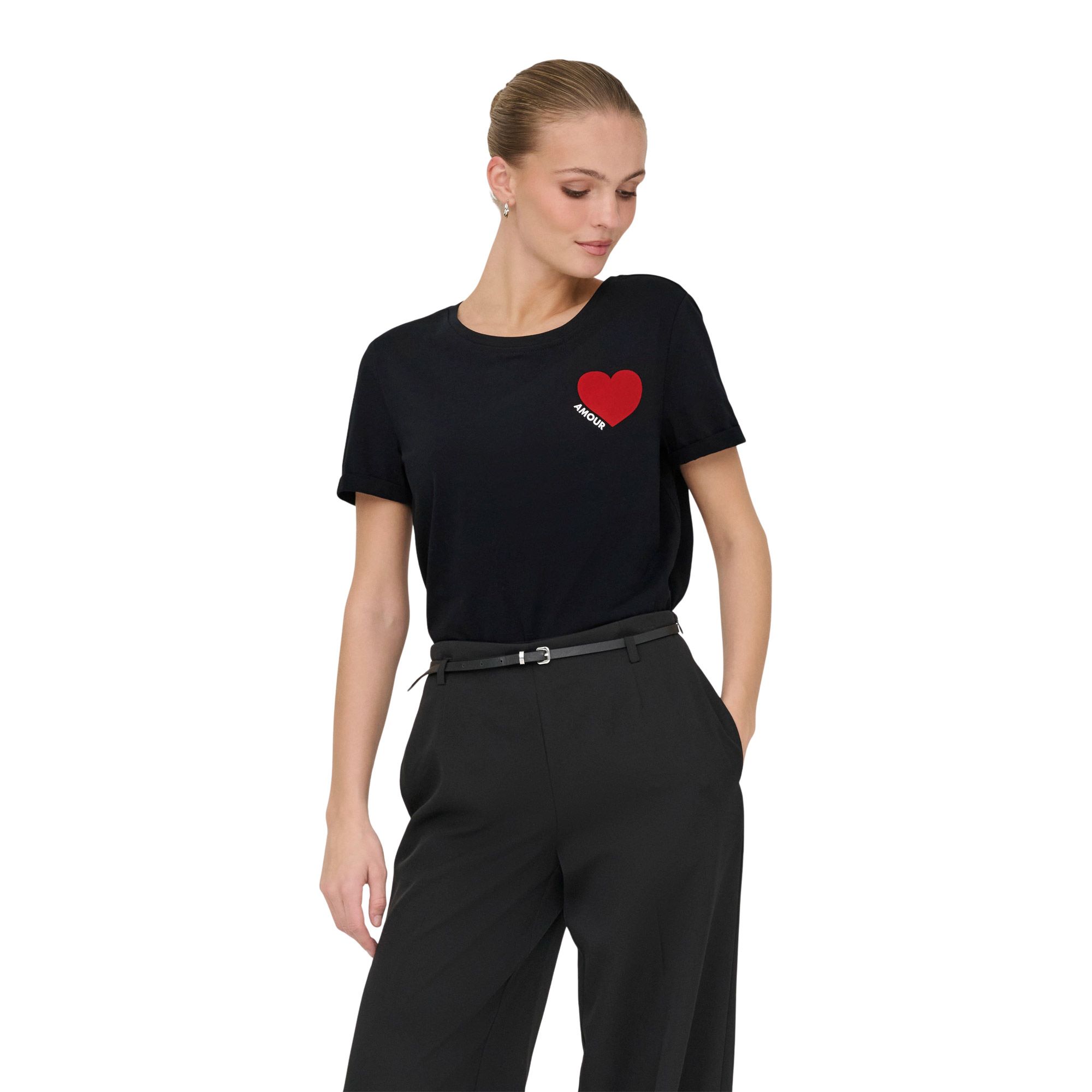 Only Vica Fold Up Velvet Shirt Dames