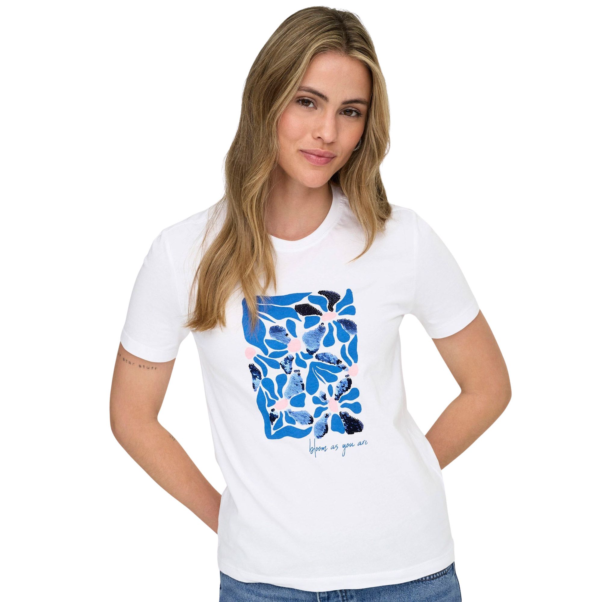 Only Kita Regular Print T-shirt Dames
