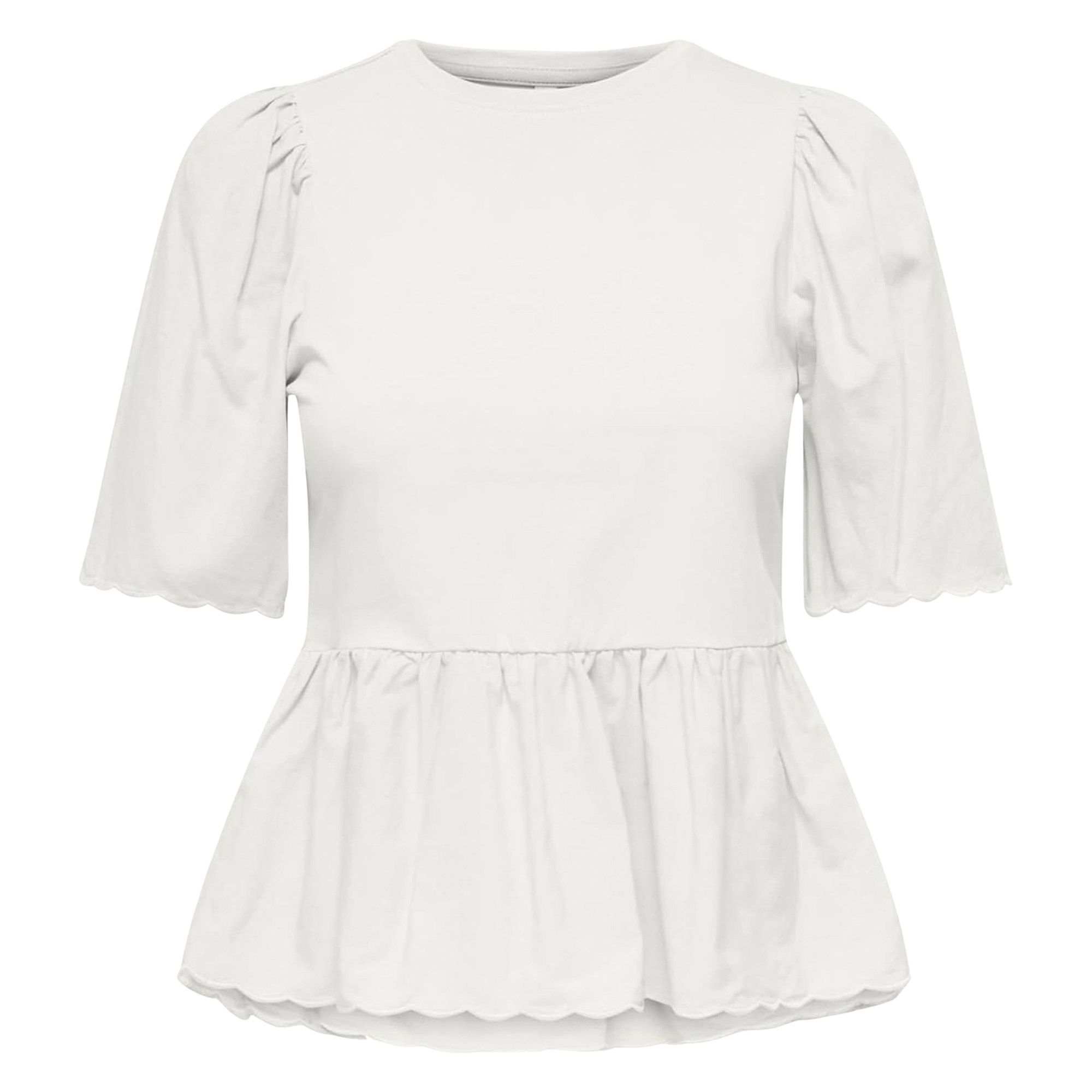 Only Veronika Life SS Mix Peplum Shirt Dames