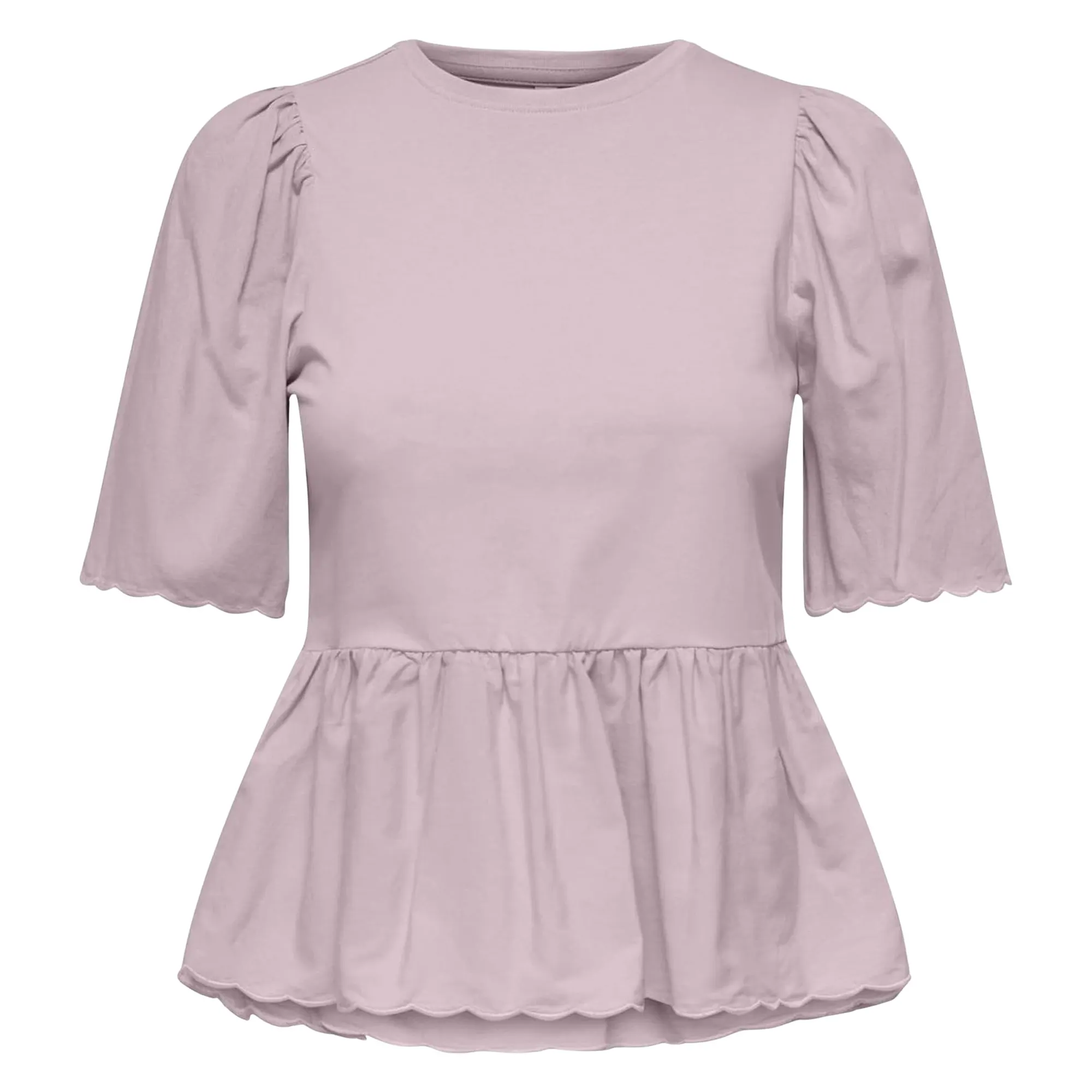 Only Veronika Life SS Mix Peplum Shirt Dames