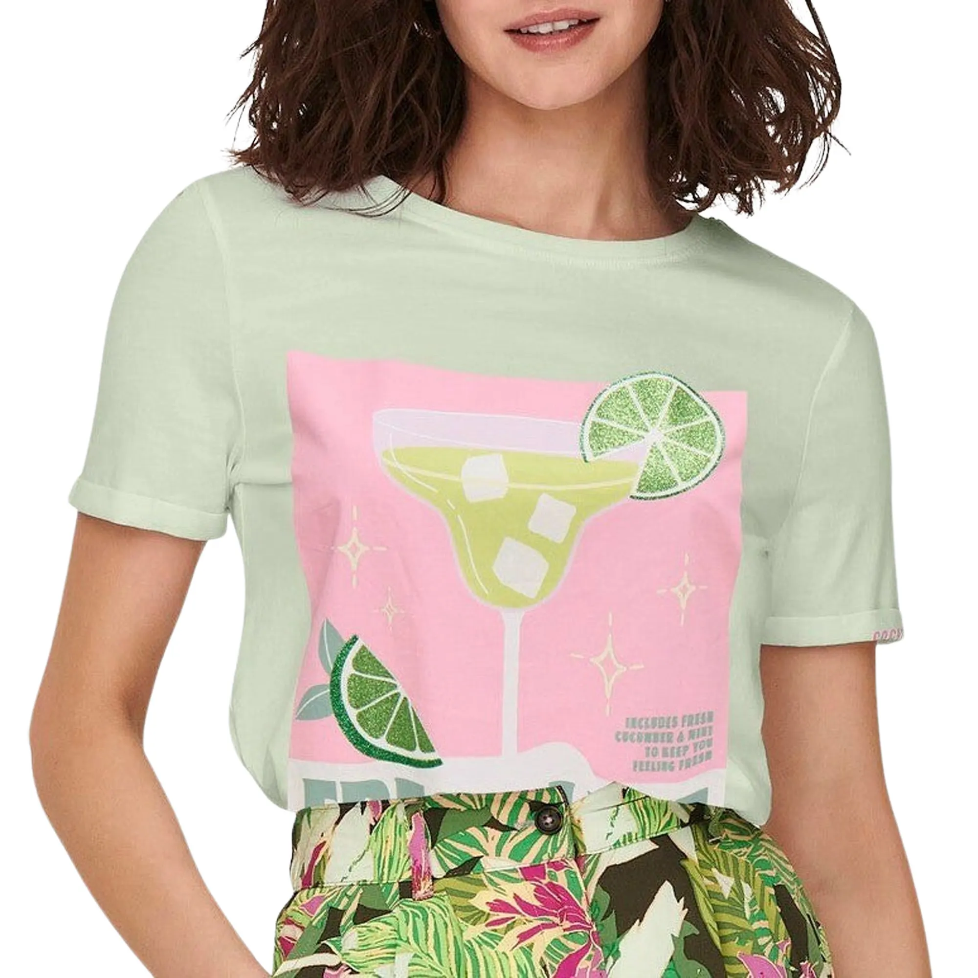Only Kita Life Drinks T-shirt Dames