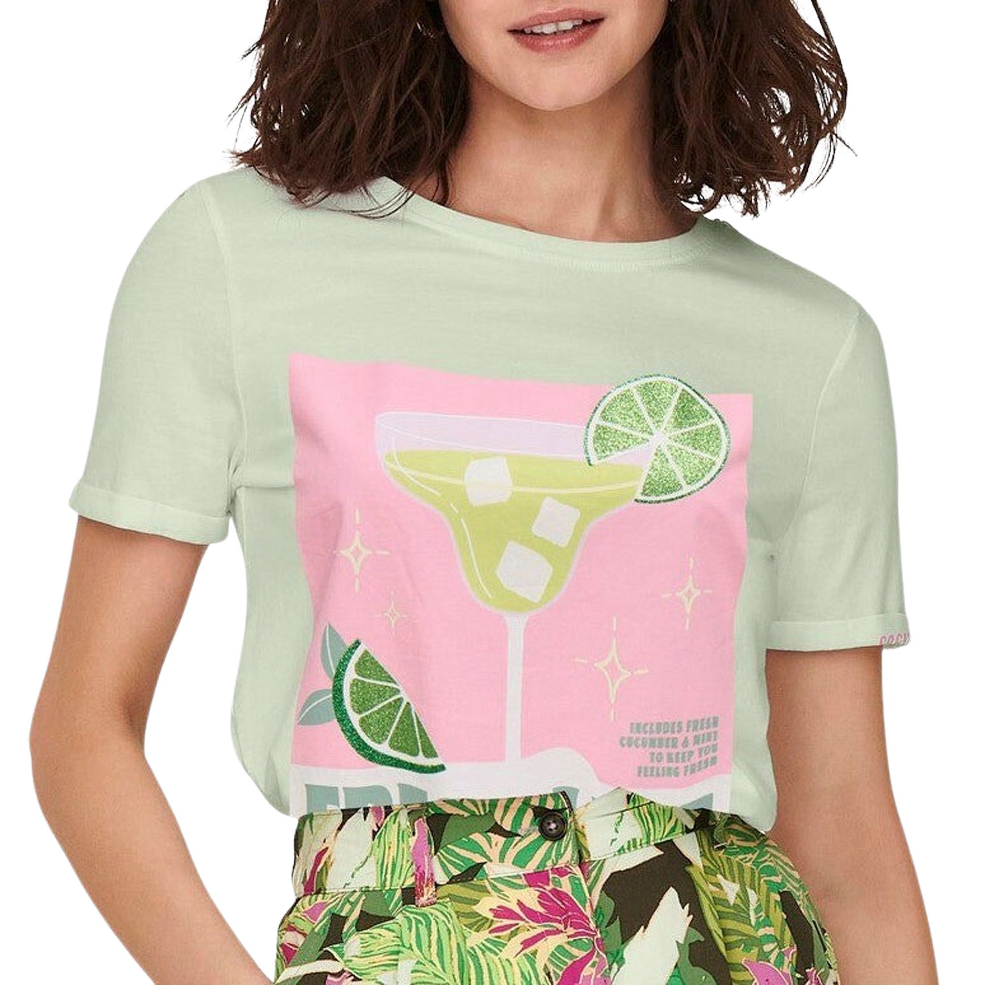 Only Kita Life Drinks T-shirt Dames