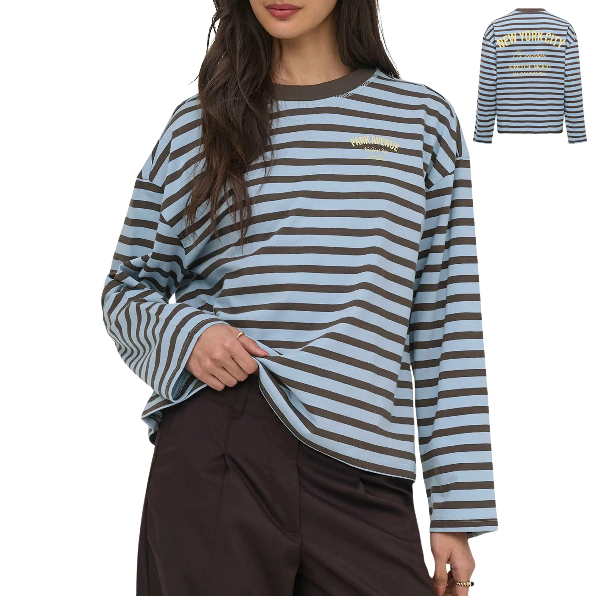 Shirt Only Freja LS Stripe Femmes
