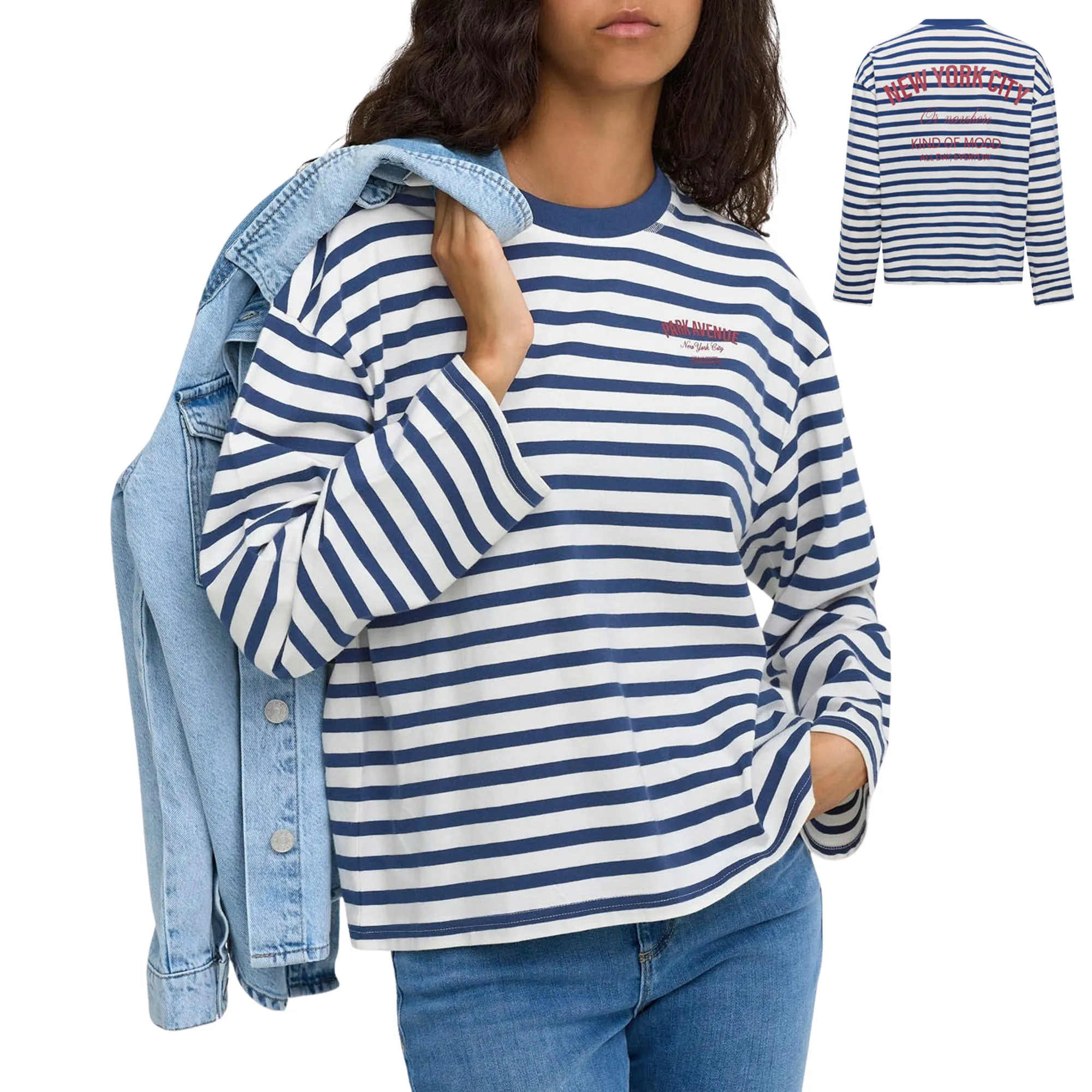 Only Freja LS Stripe Shirt Dames