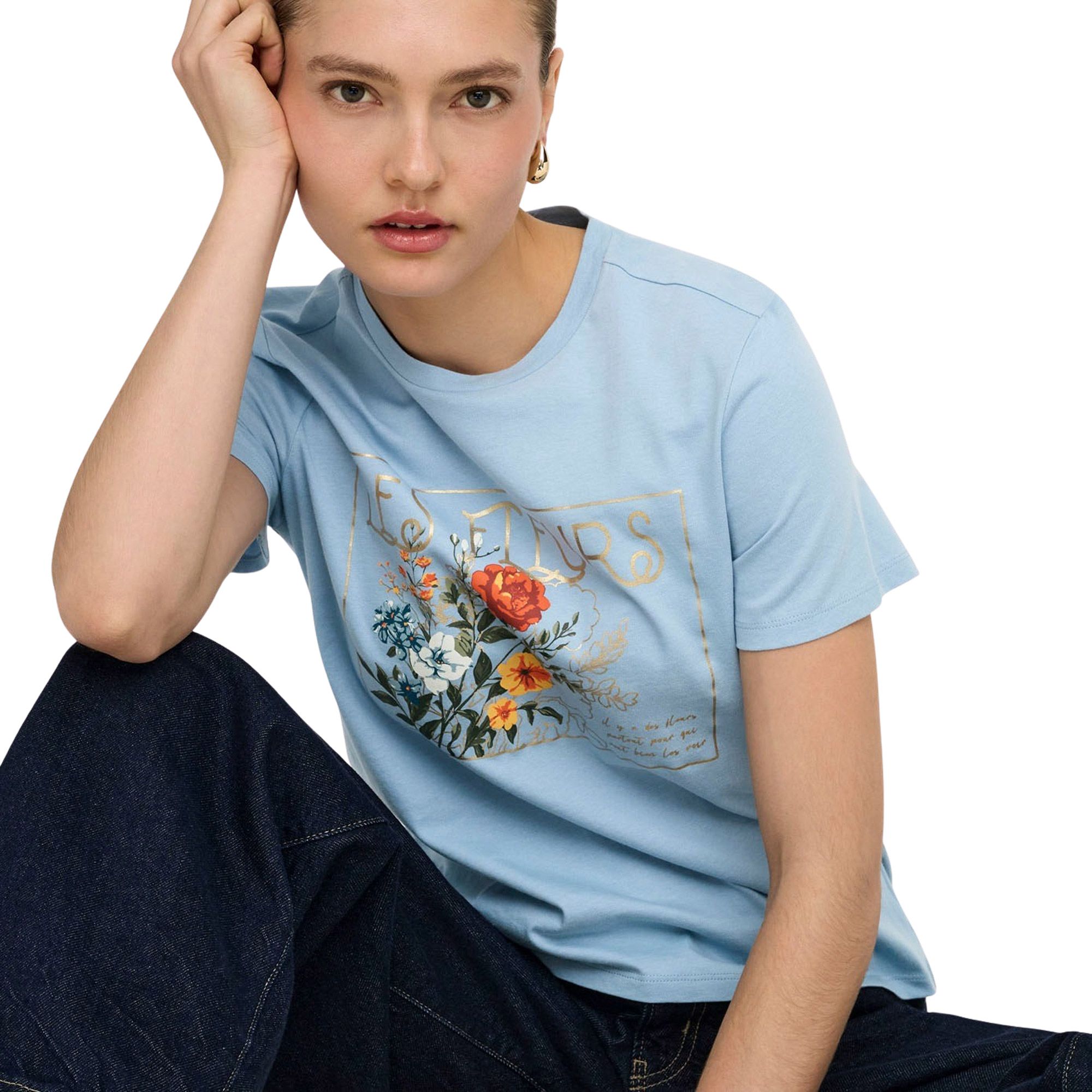 Only Amberdine Print T-shirt Dames