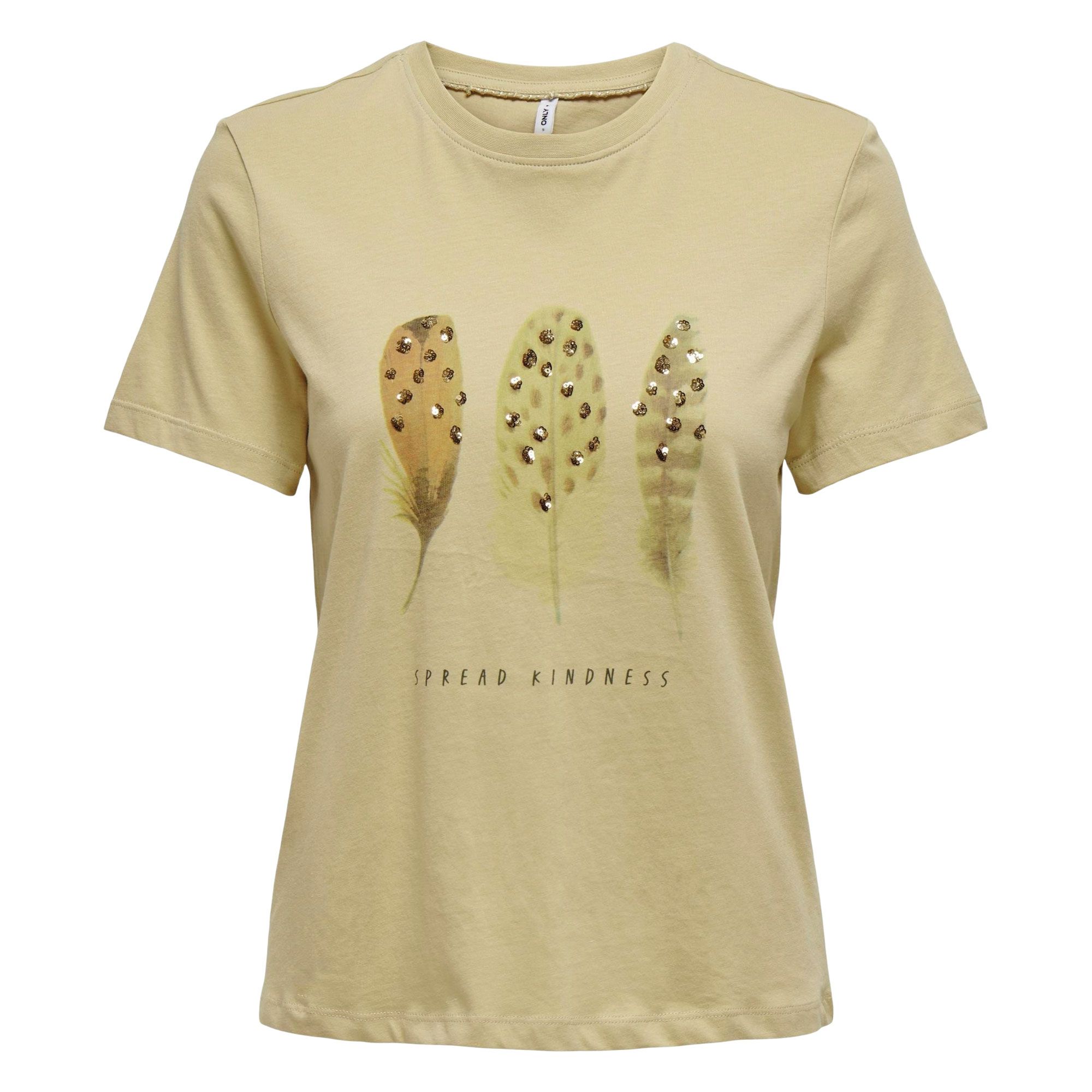 T-shirt Only Kita Life Feathers Femmes