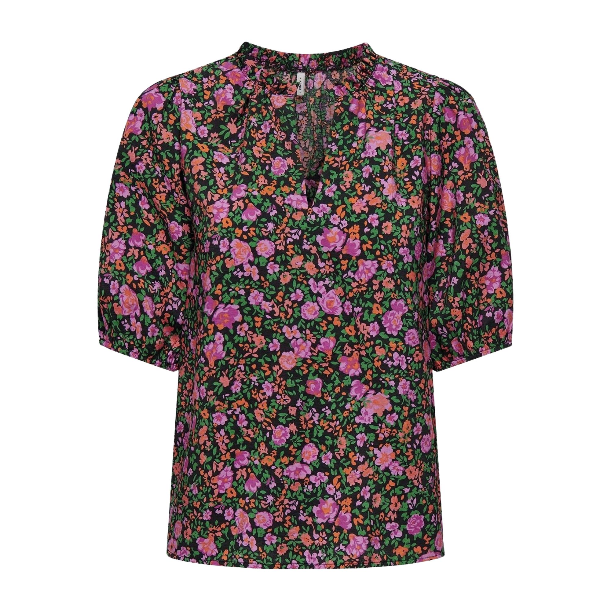 Only Sabrina 2/4 V-Neck Top Dames