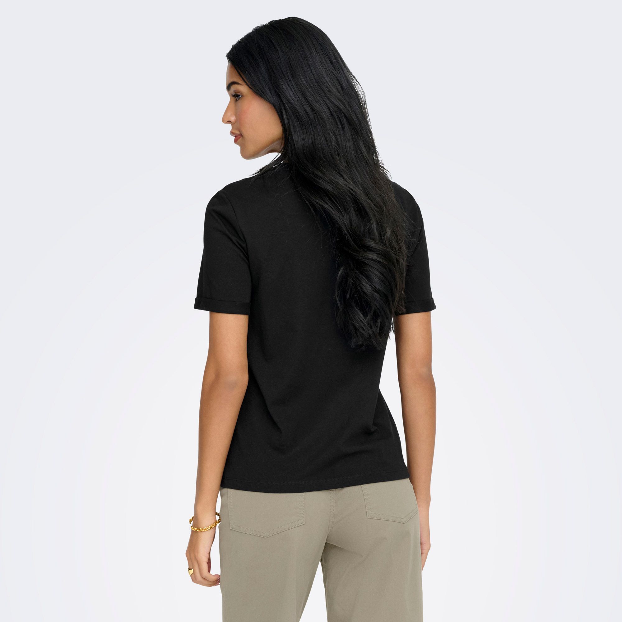 Only Lea Life Print T-shirt Damen