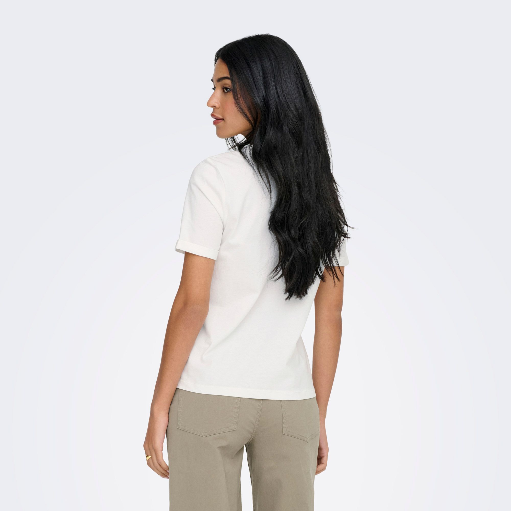 Only Lea Life Print T-shirt Dames