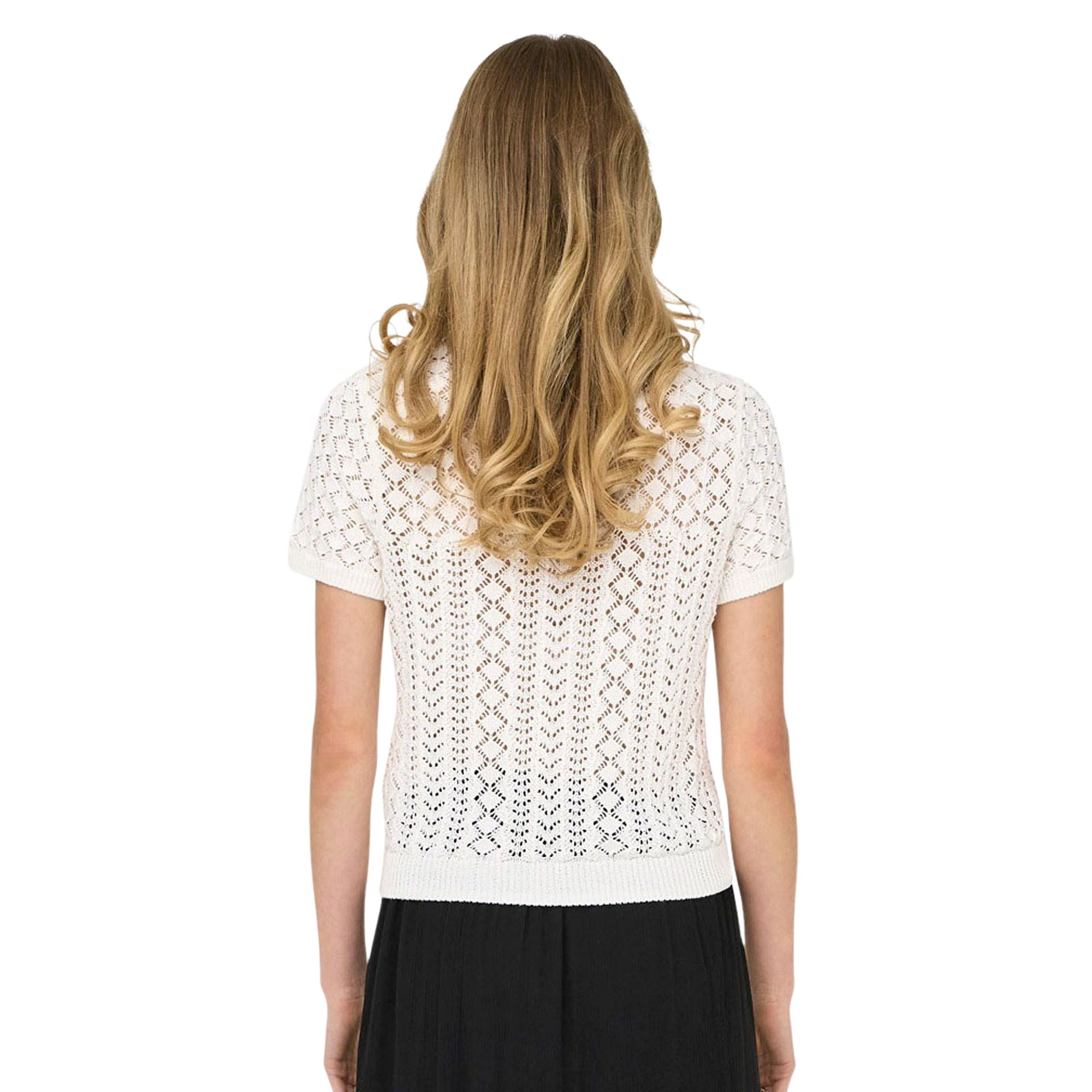 Only Saga Life Knitted Crew Shirt Dames
