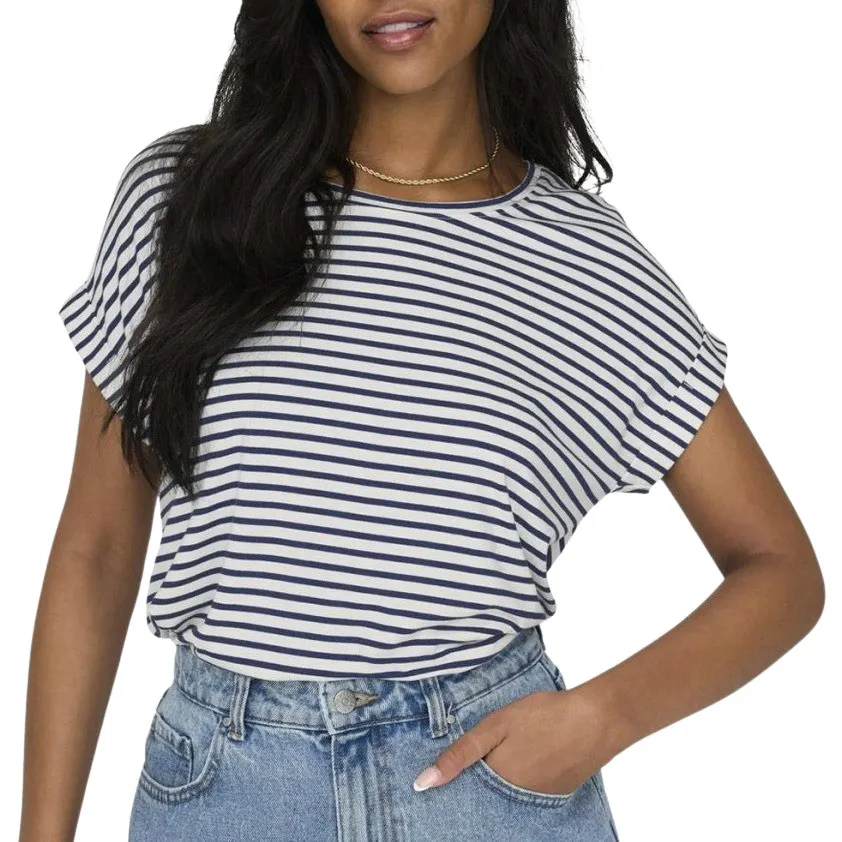 Only Moster Stripe S/S Shirt Dames