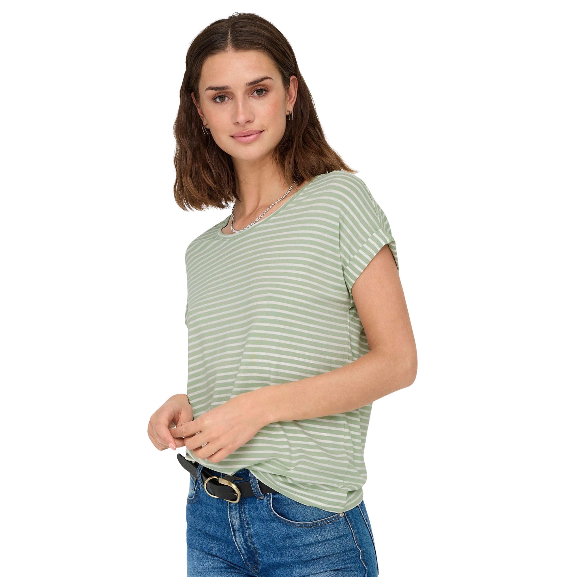 Only Moster Stripe S/S Shirt Dames