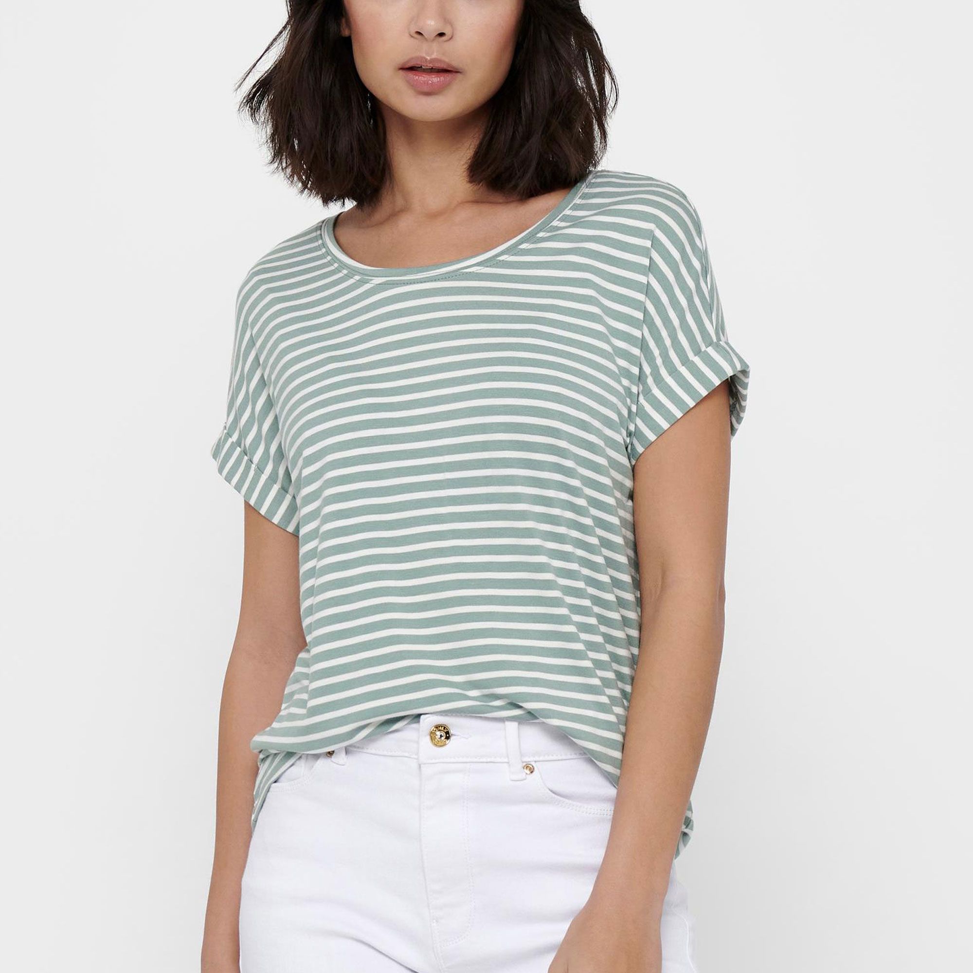 Only Moster Stripe S/S Shirt Dames