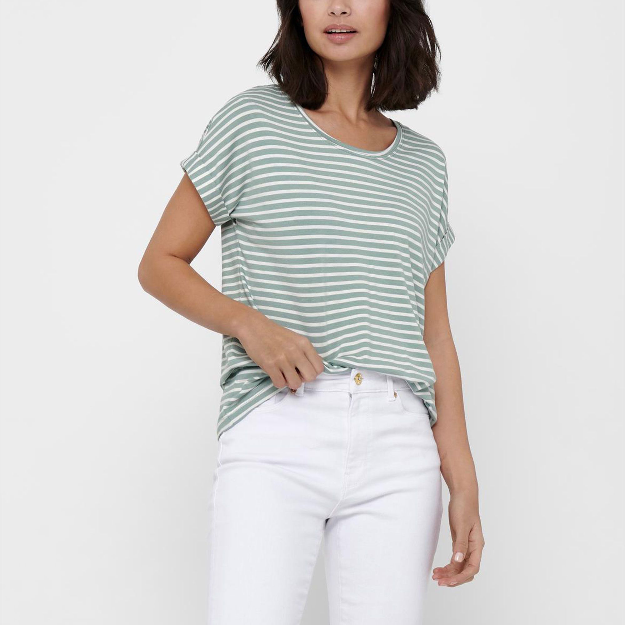 Only Moster Stripe S/S Shirt Dames