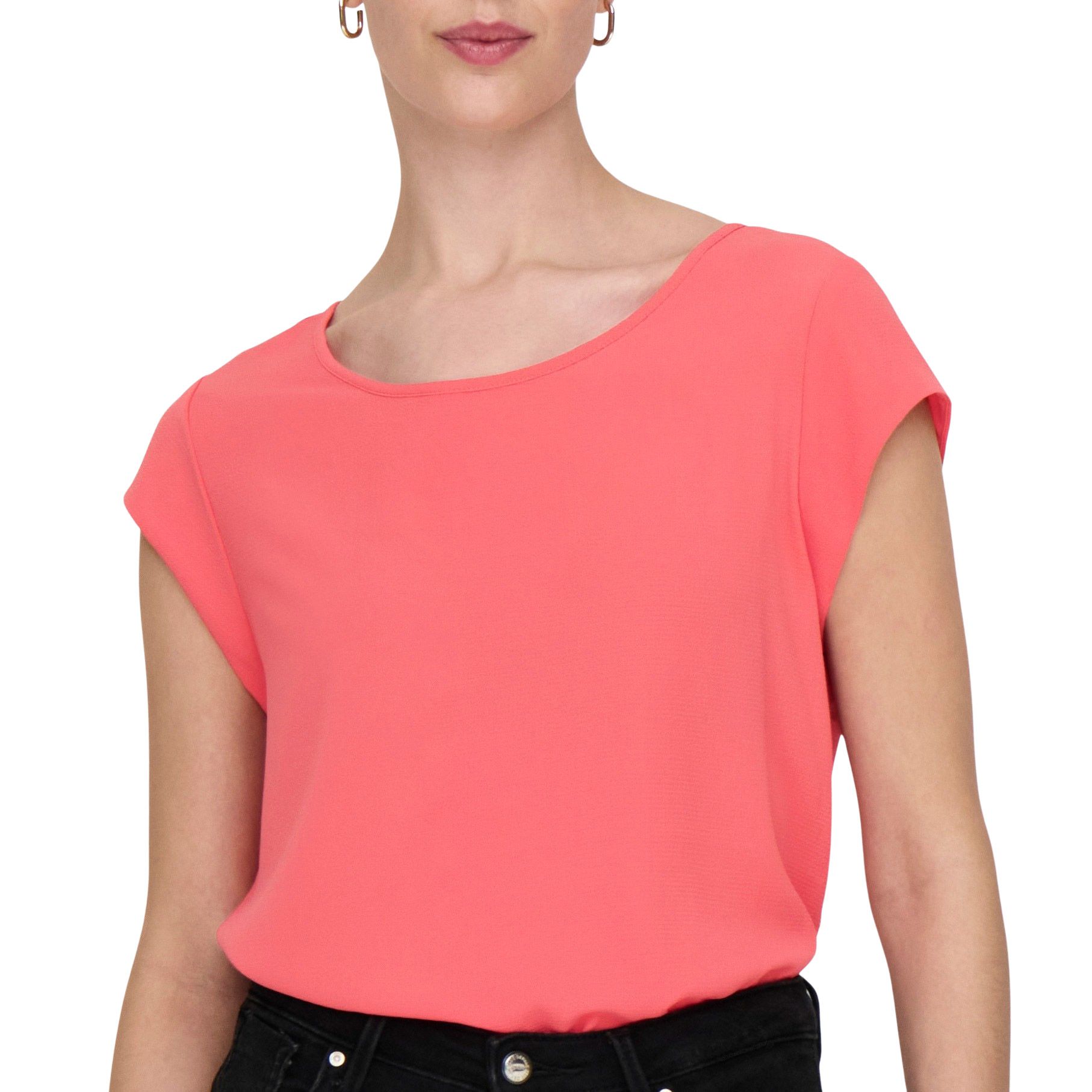 Only Vic S/S Solid Top Dames