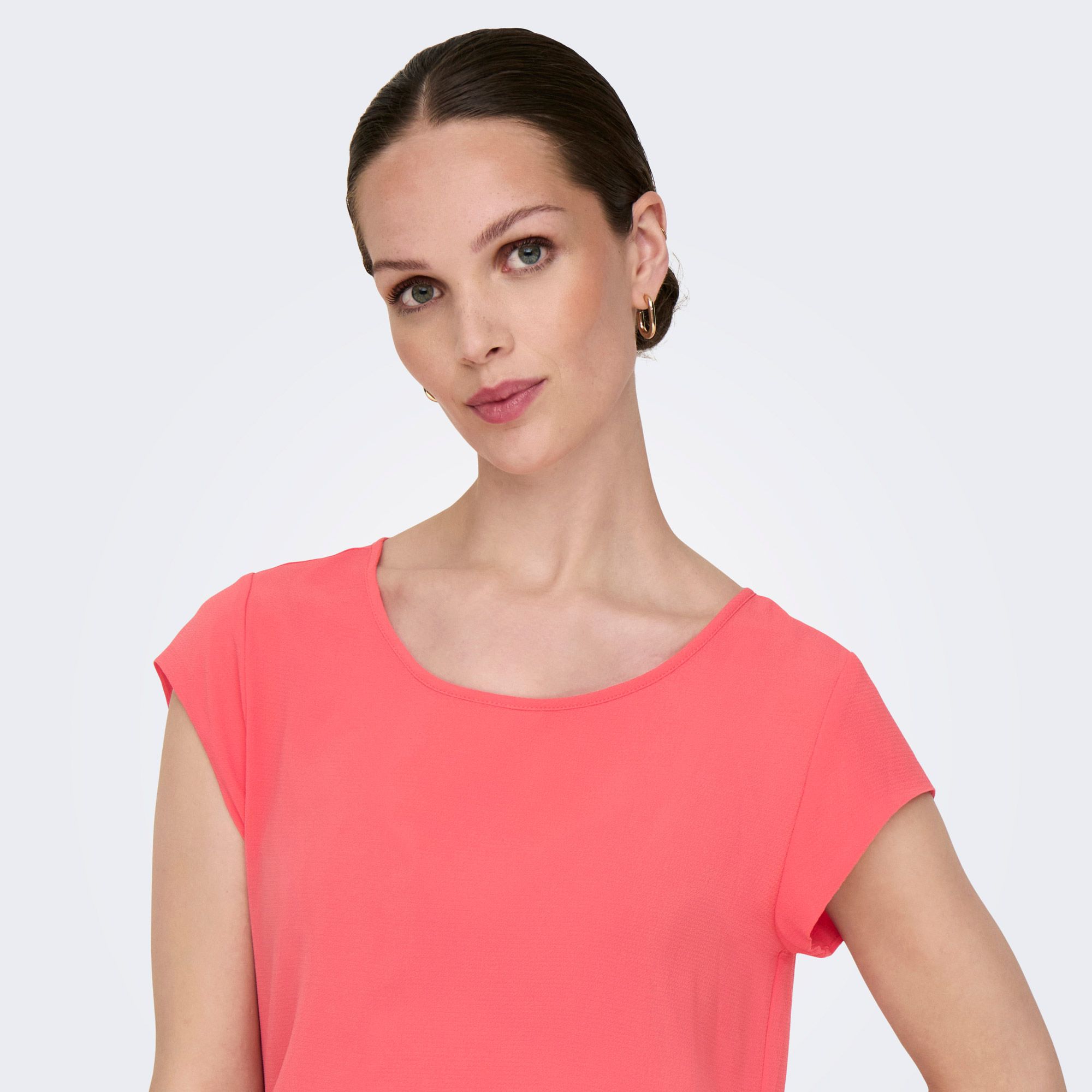 Only Vic S/S Solid Top Dames