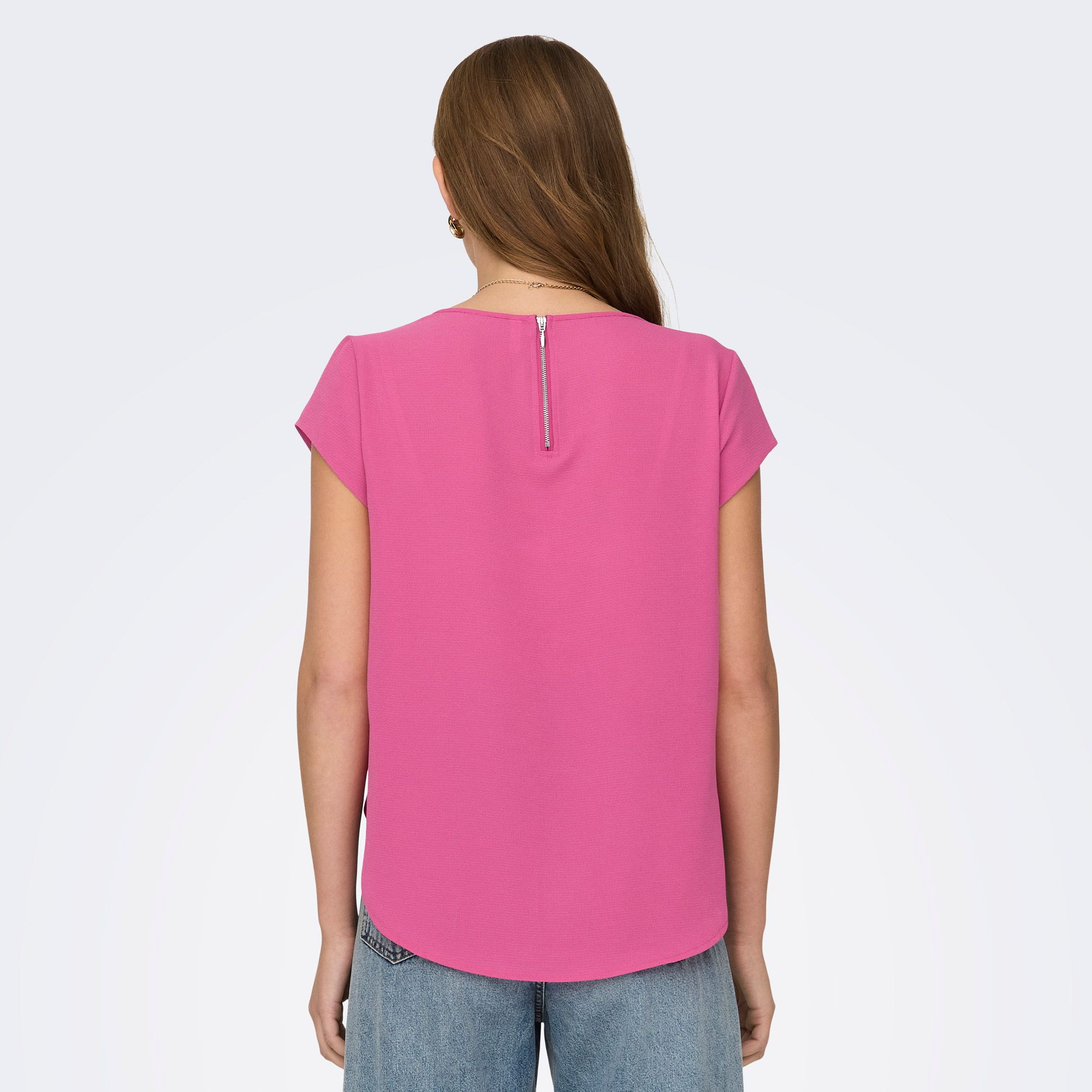 Only Vic S/S Solid Top Dames