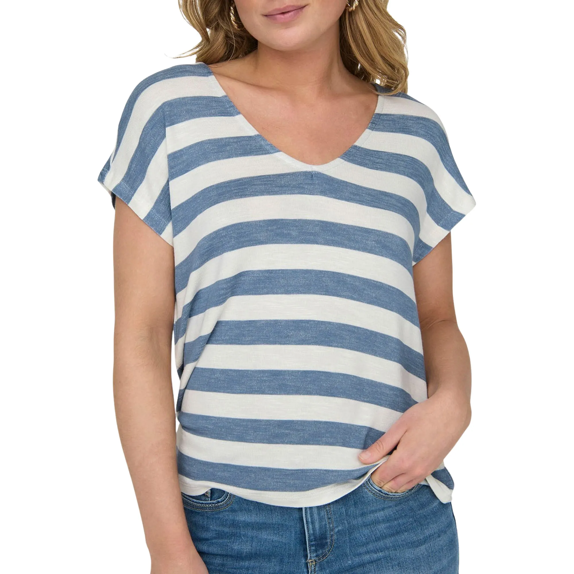 Only Lira Life V-Neck Shirt Dames