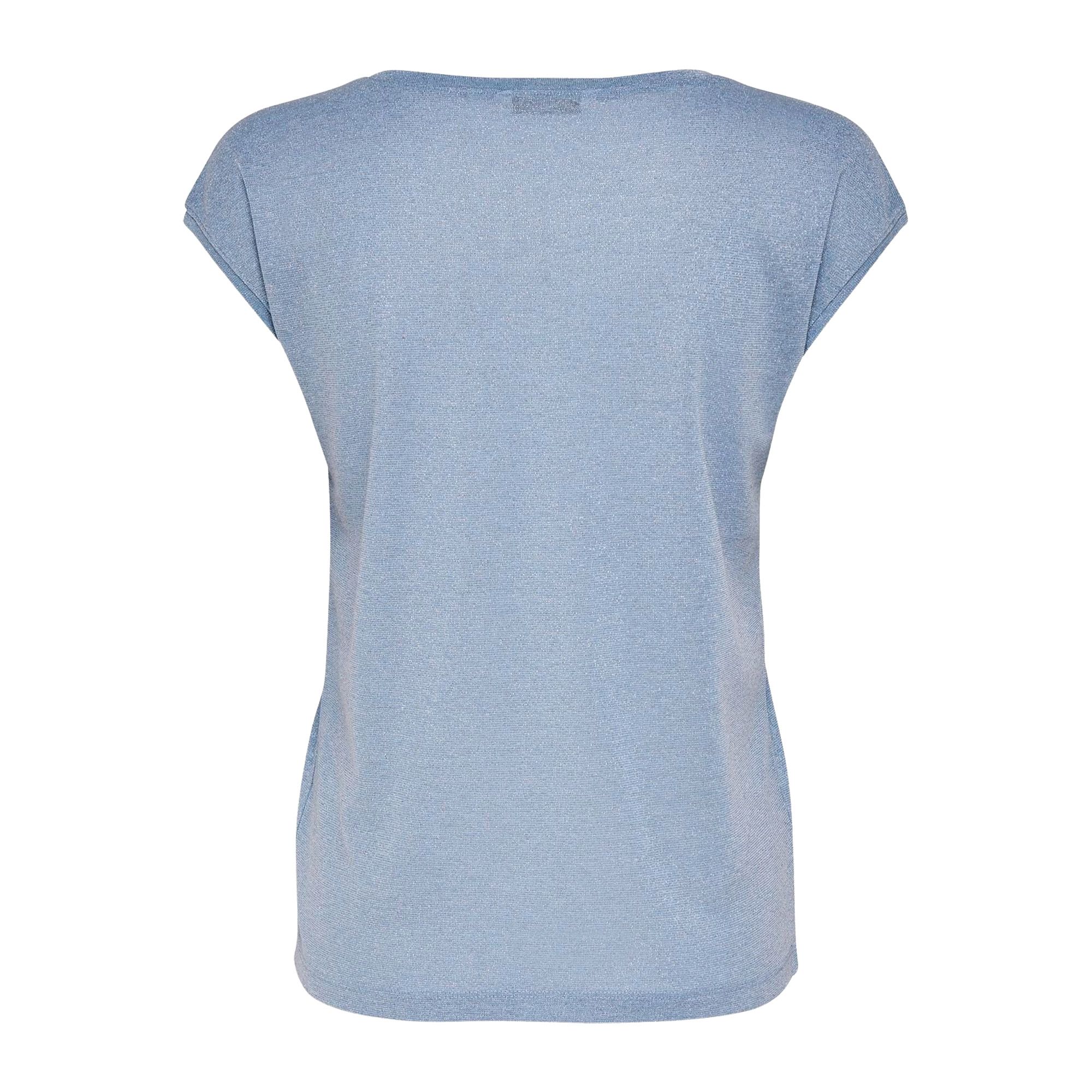 Only Silvery V-neck Loose Shirt Dames