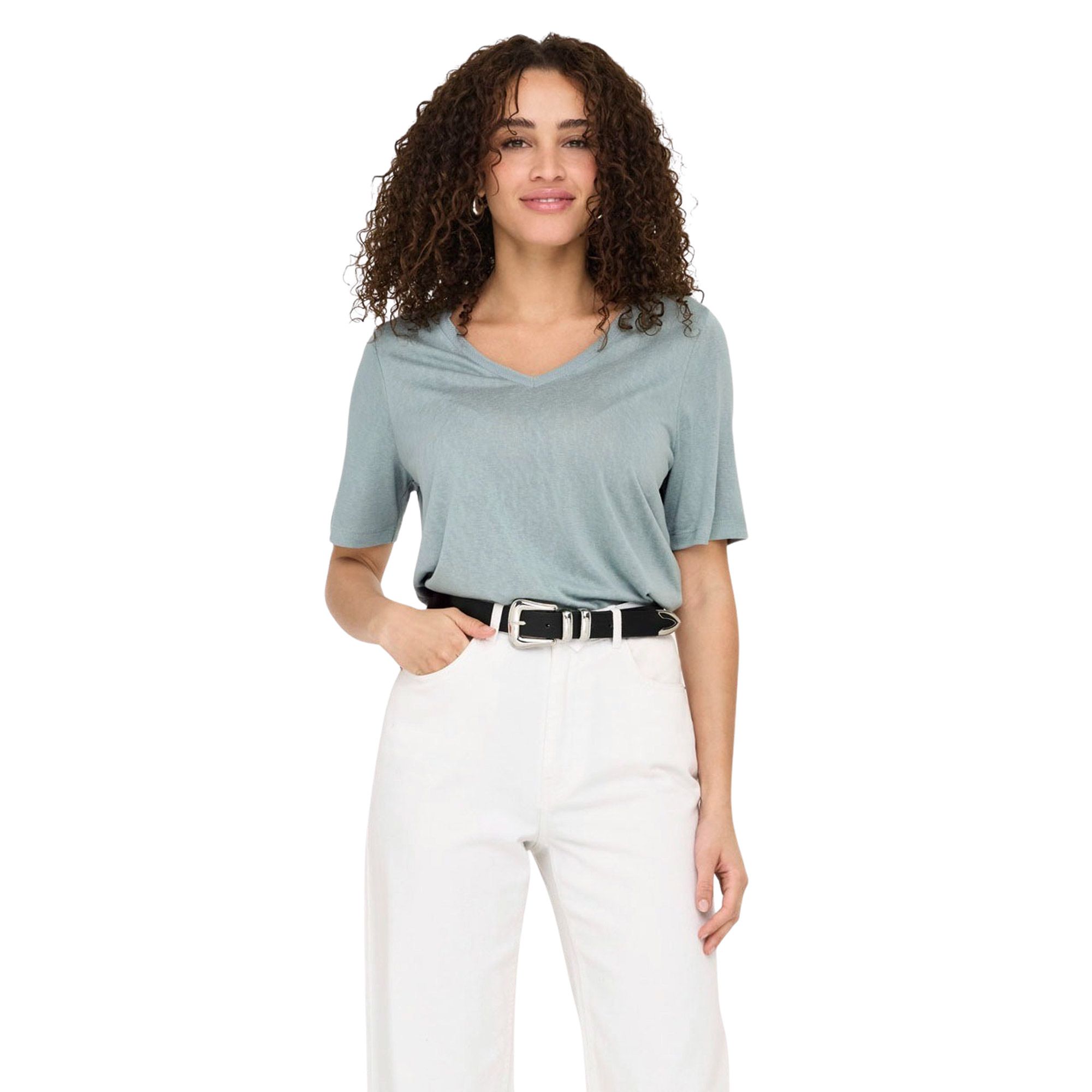 Only Elise V-Neck Shirt Dames