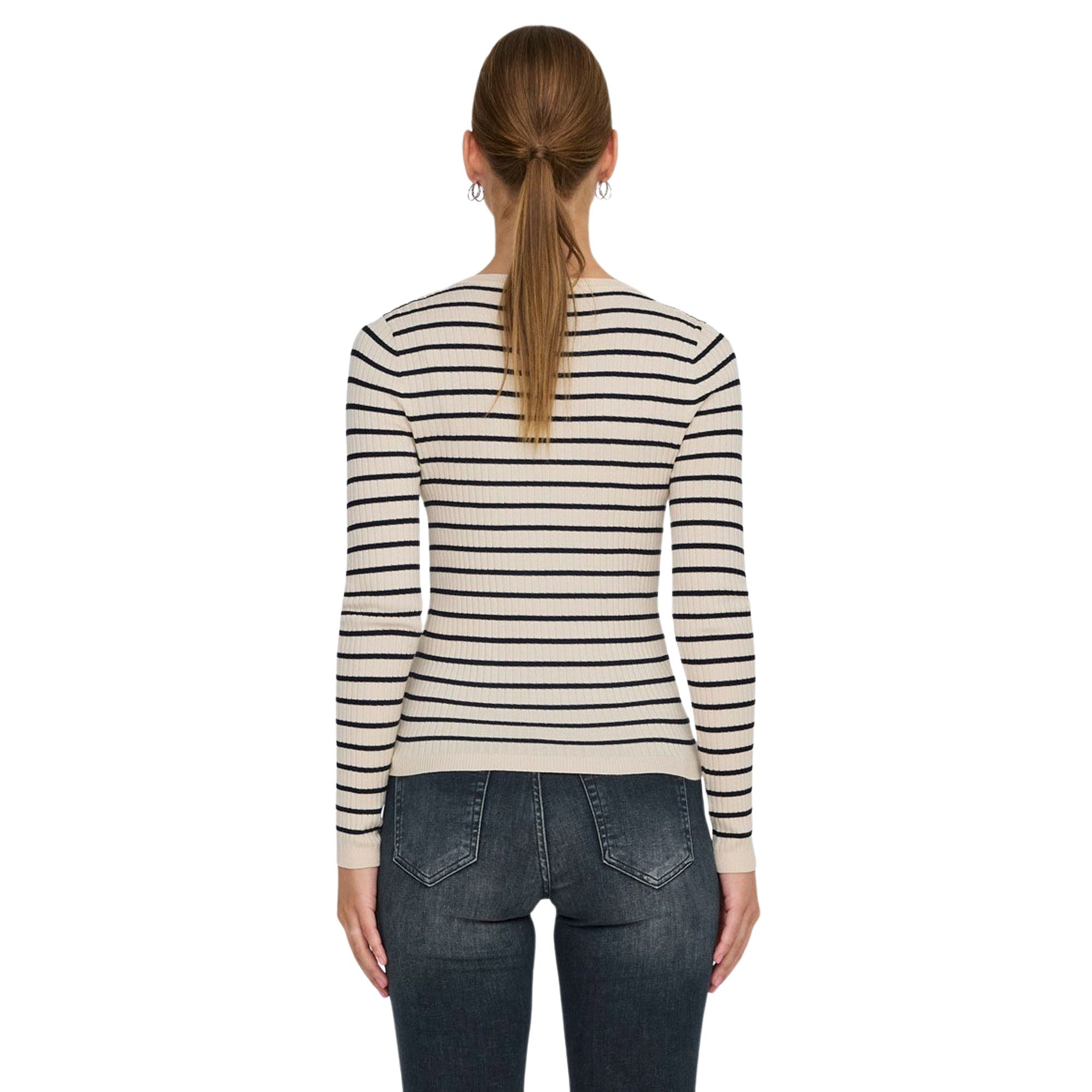 Only Mila Stripe Button Shirt Dames
