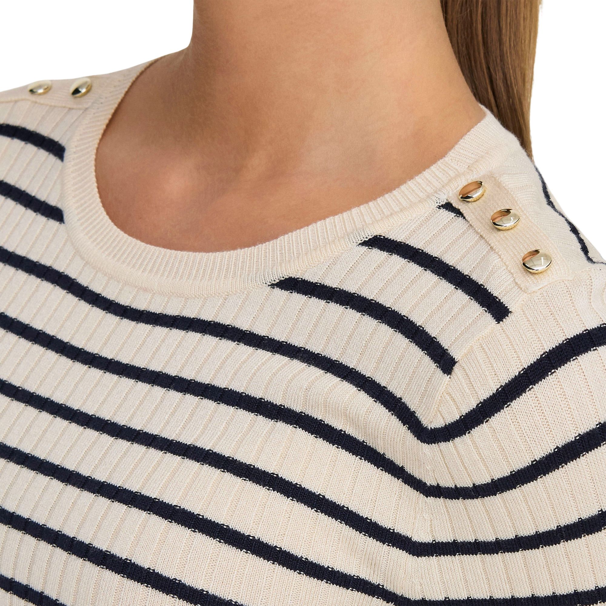 Only Mila Stripe Button Shirt Dames