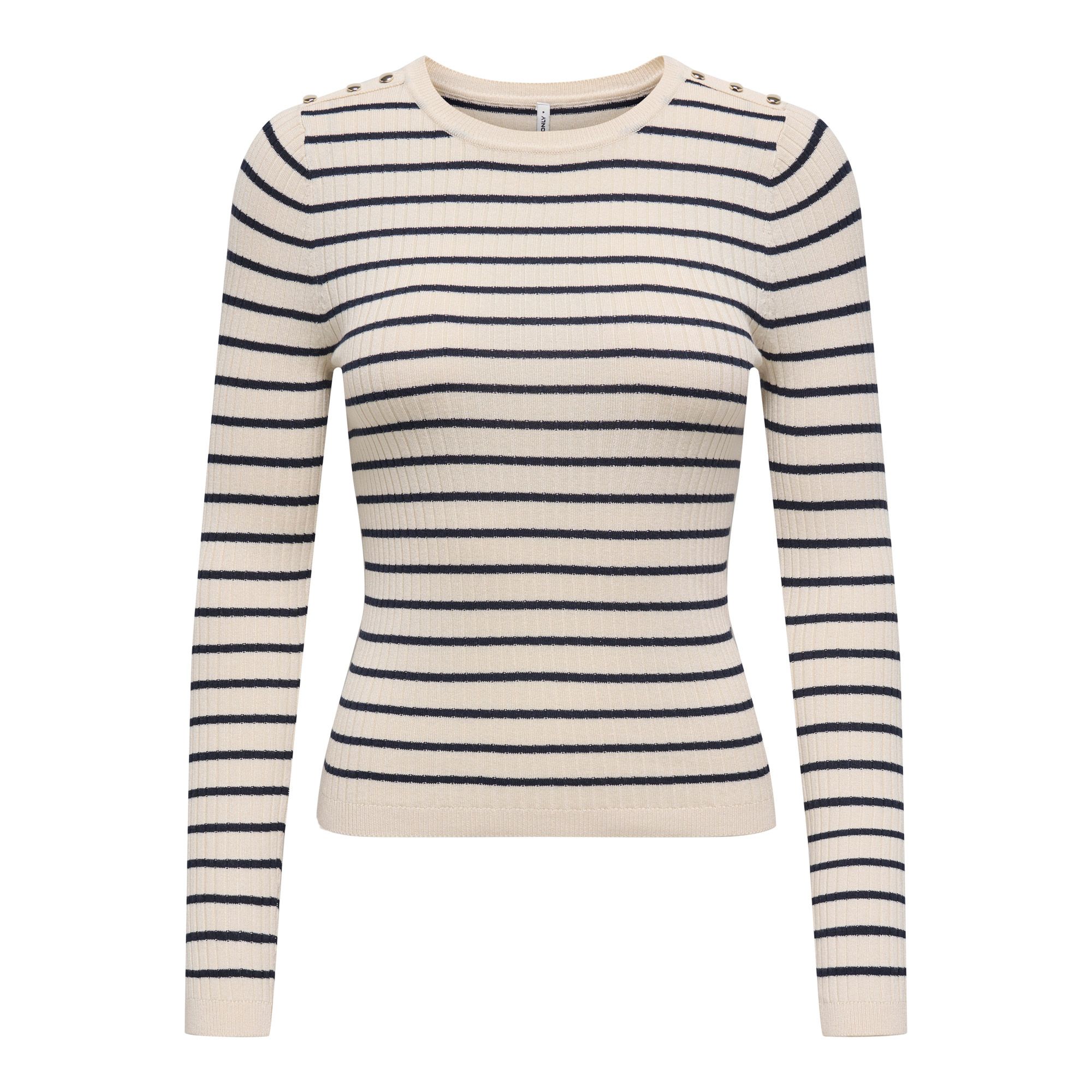 Only Mila Stripe Button Shirt Dames