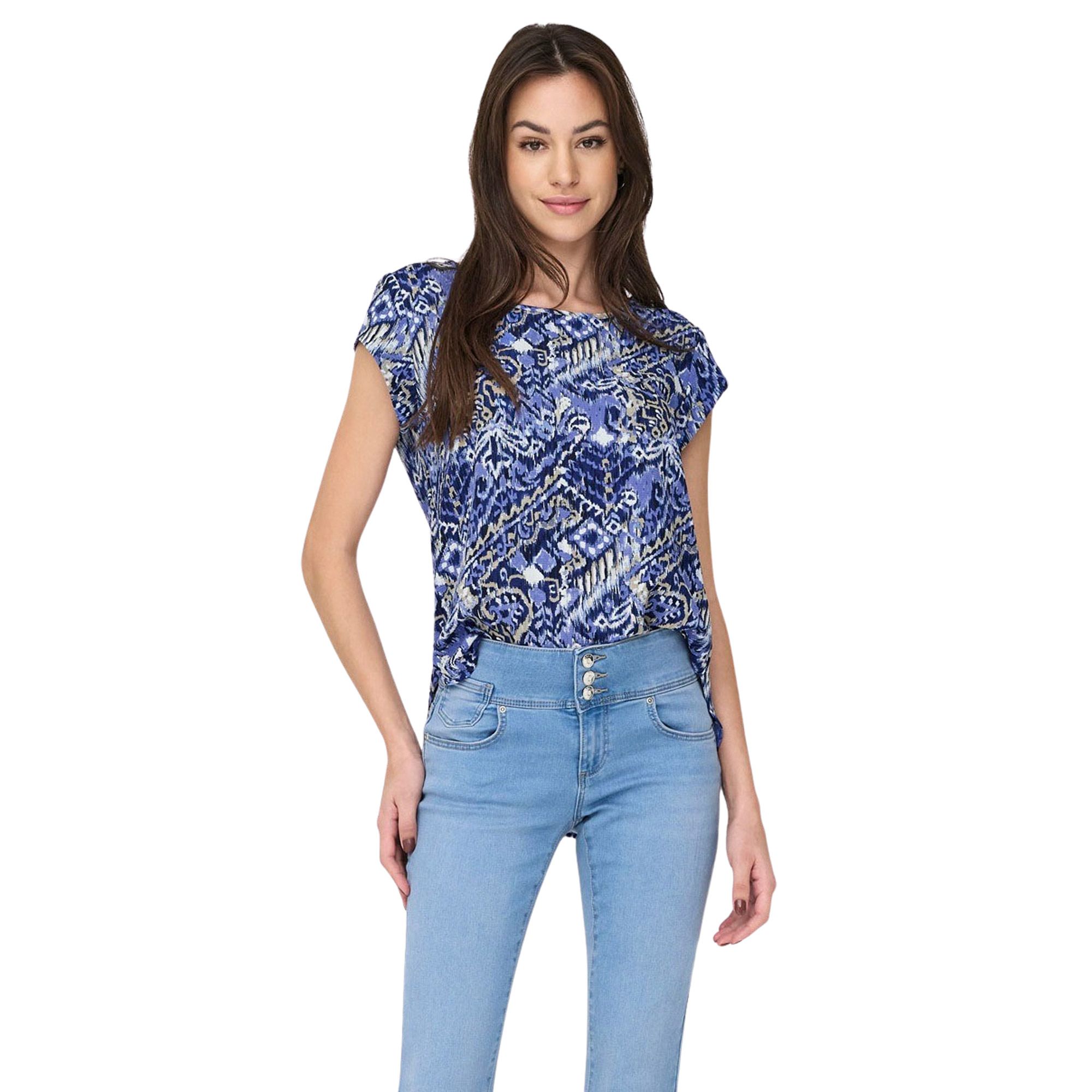 Only Vic S/S AOP Top Dames