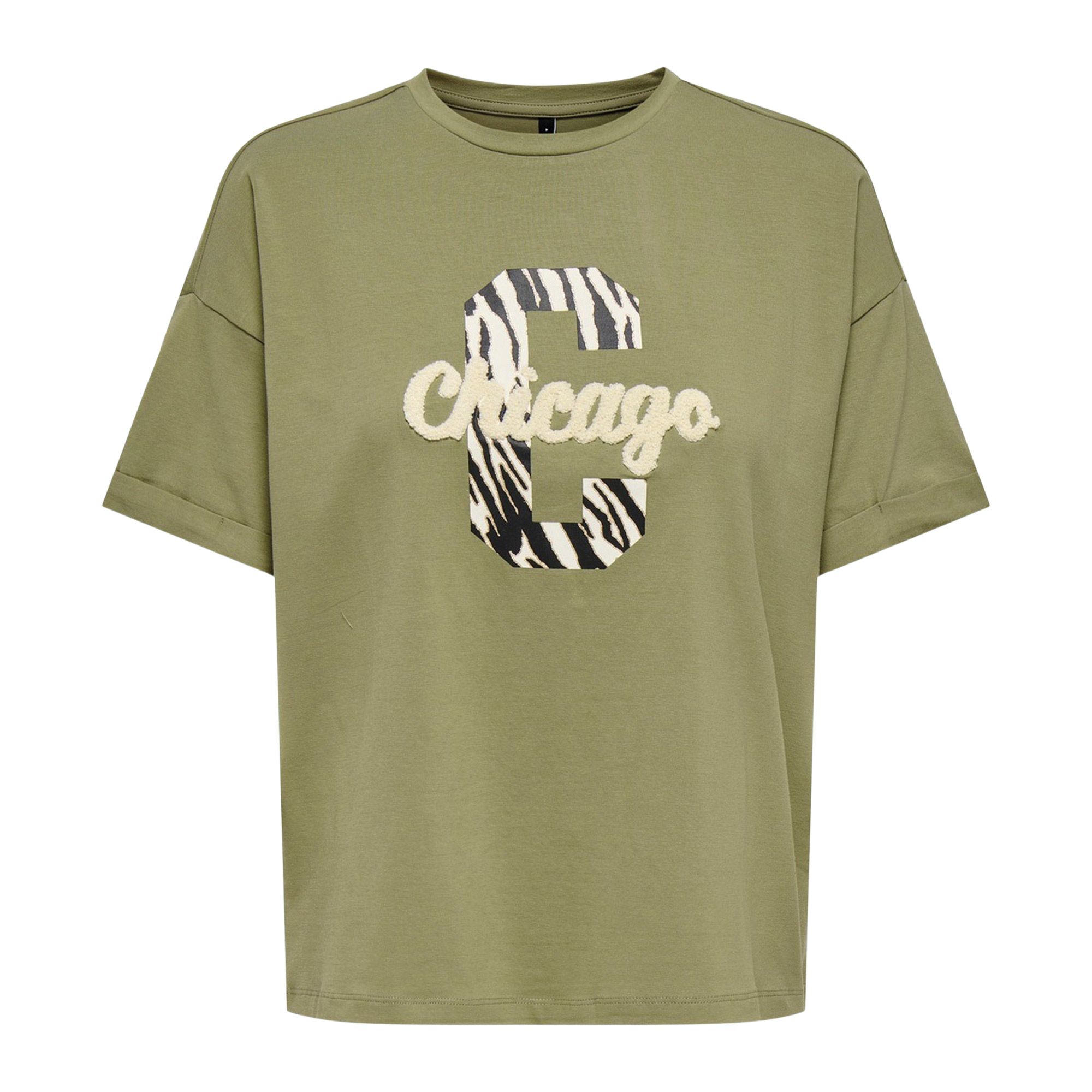 Only Cia Life Foldup Print T-shirt Dames