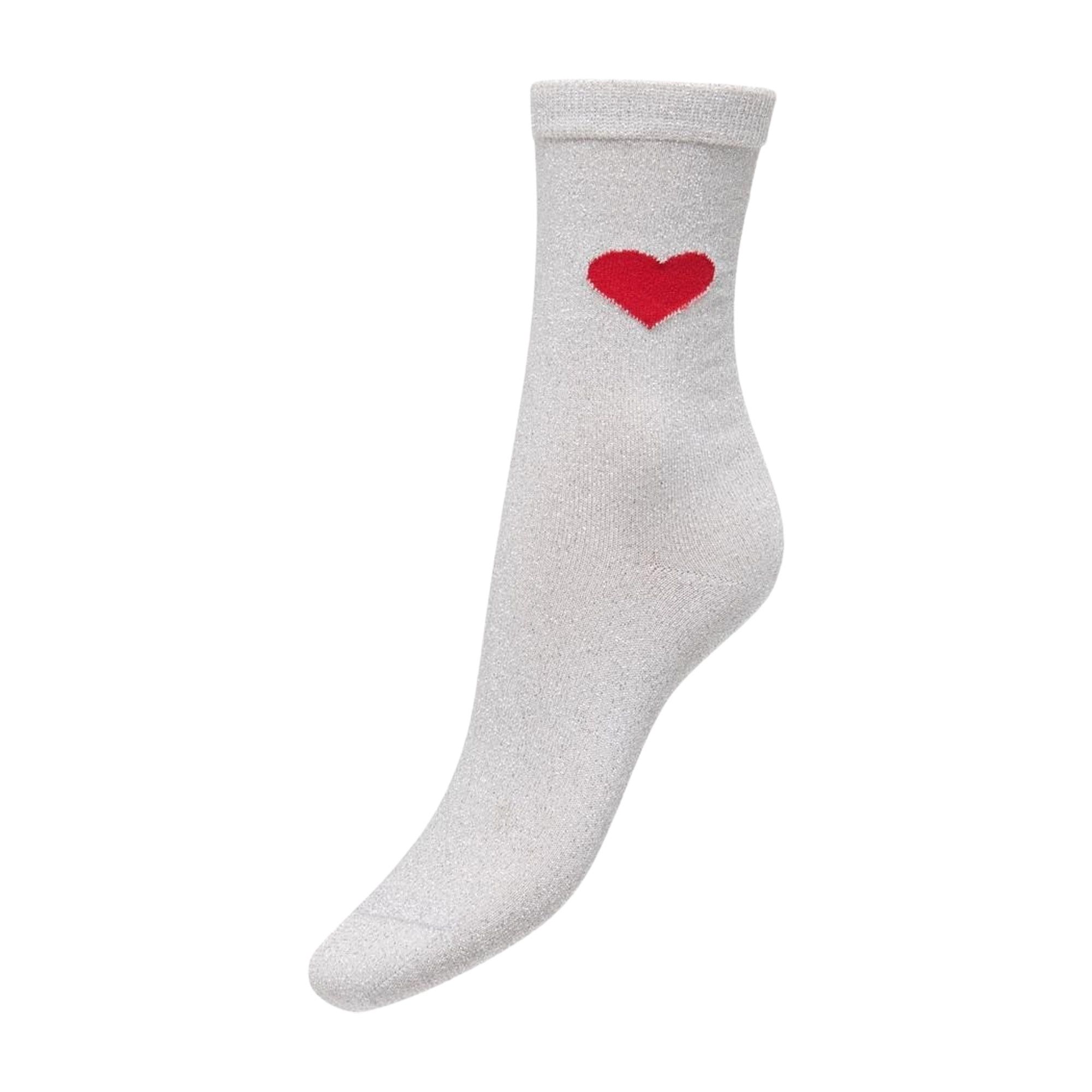 Only Norma Glitter Heart Sokken Dames