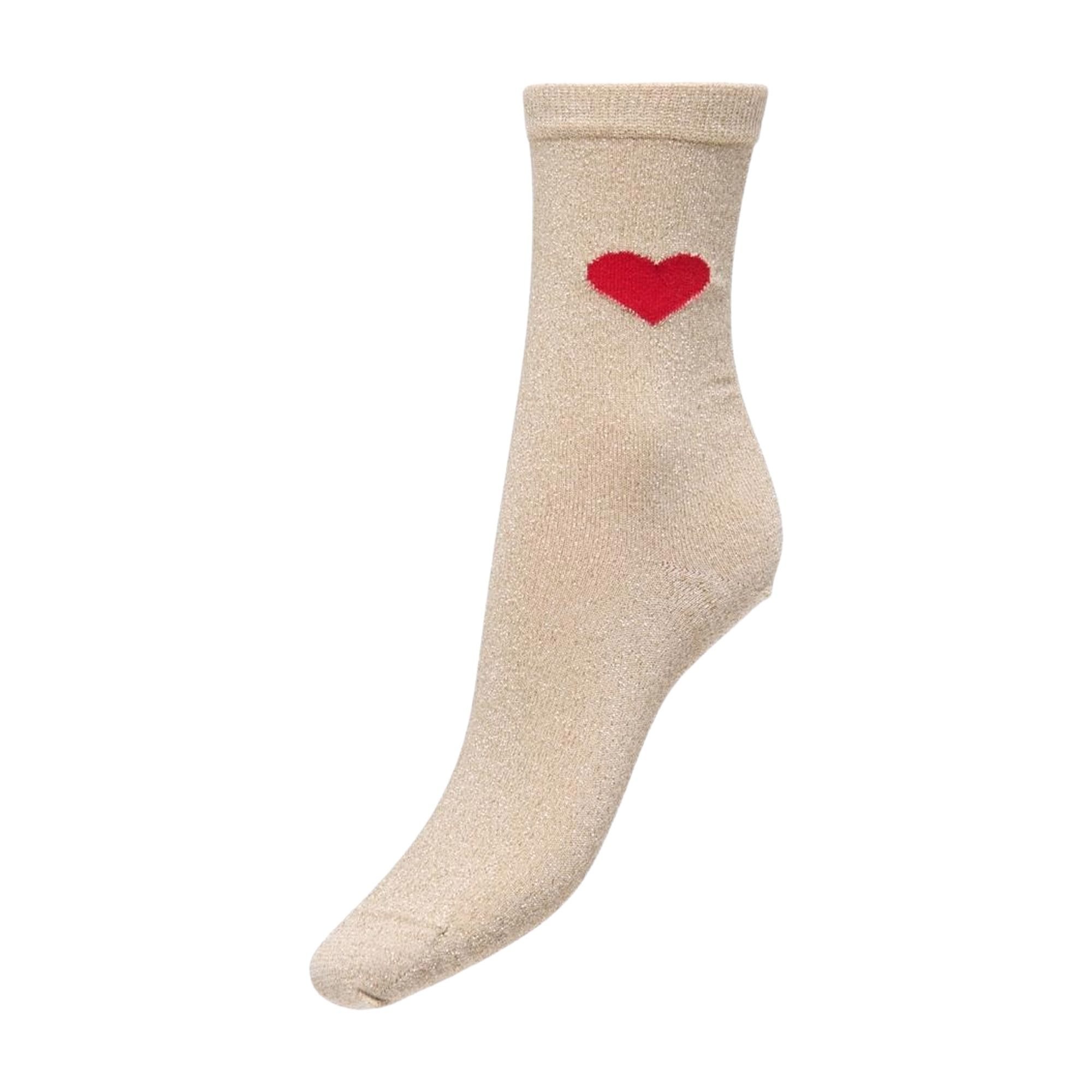 Only Norma Glitter Heart Sokken Dames