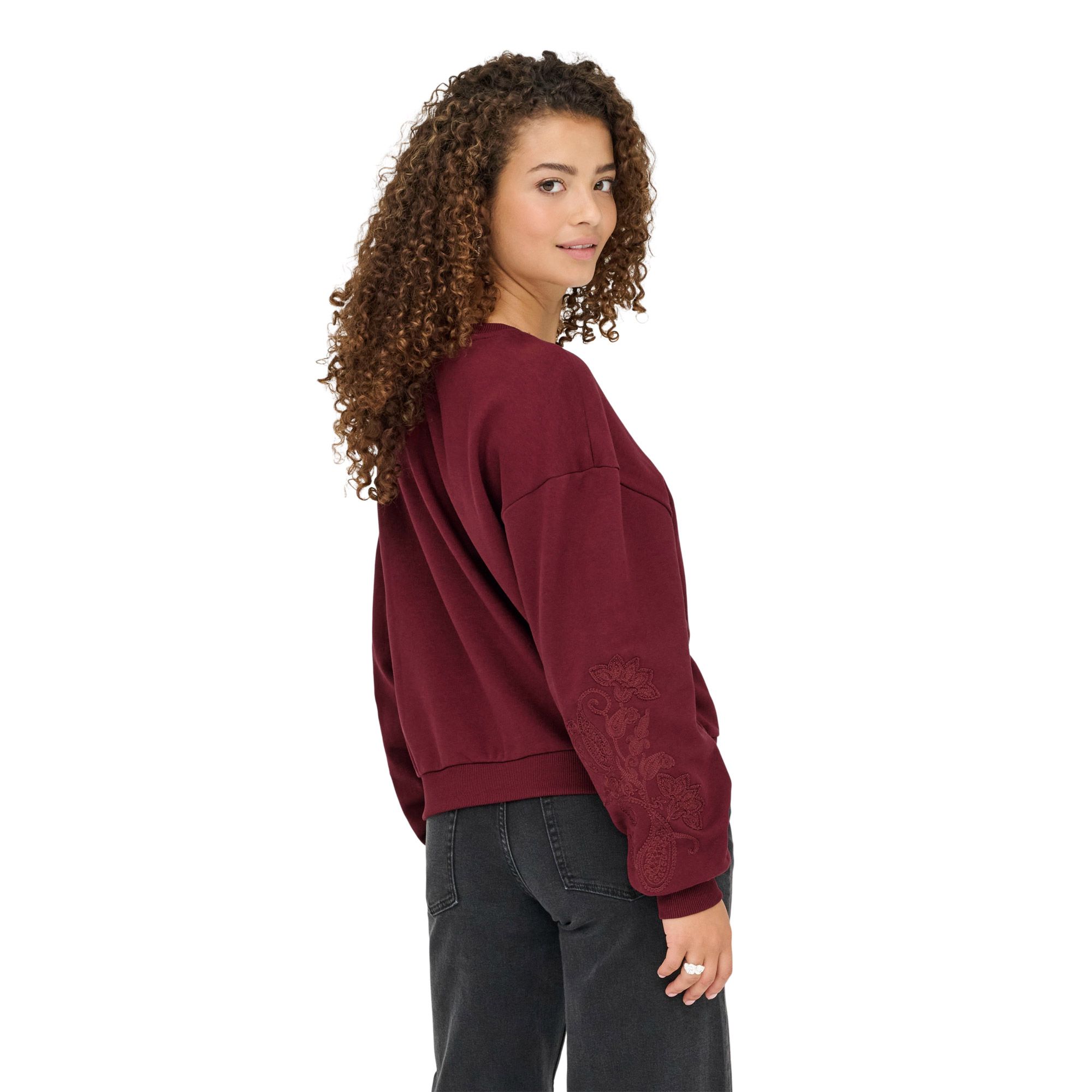 Only Brooklyn Embroidery Box Sweater Dames