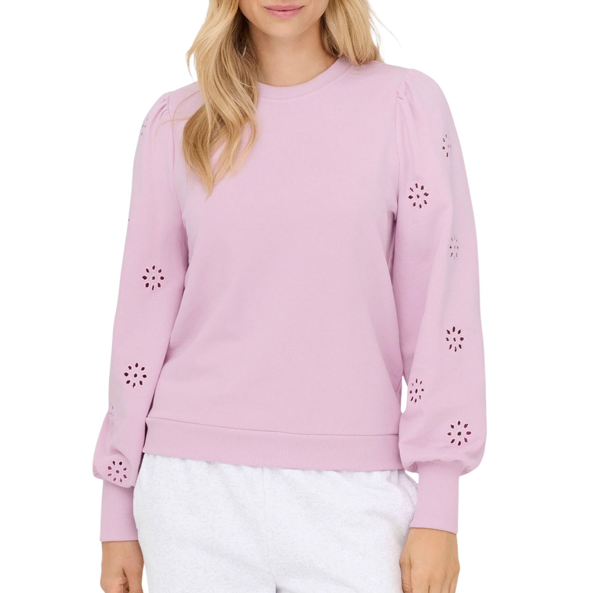 Only Femme LS Puff Embroidery Sweater Dames